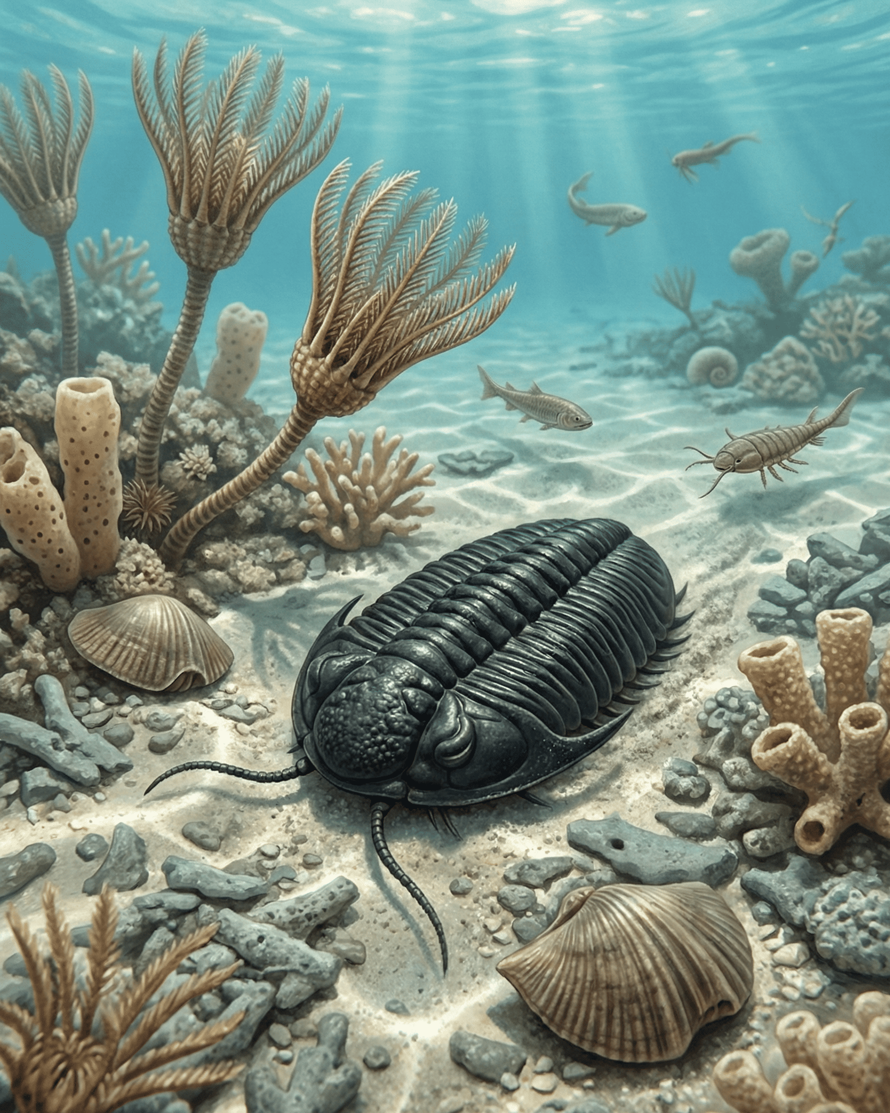 Fossile Mini trilobites Phacops