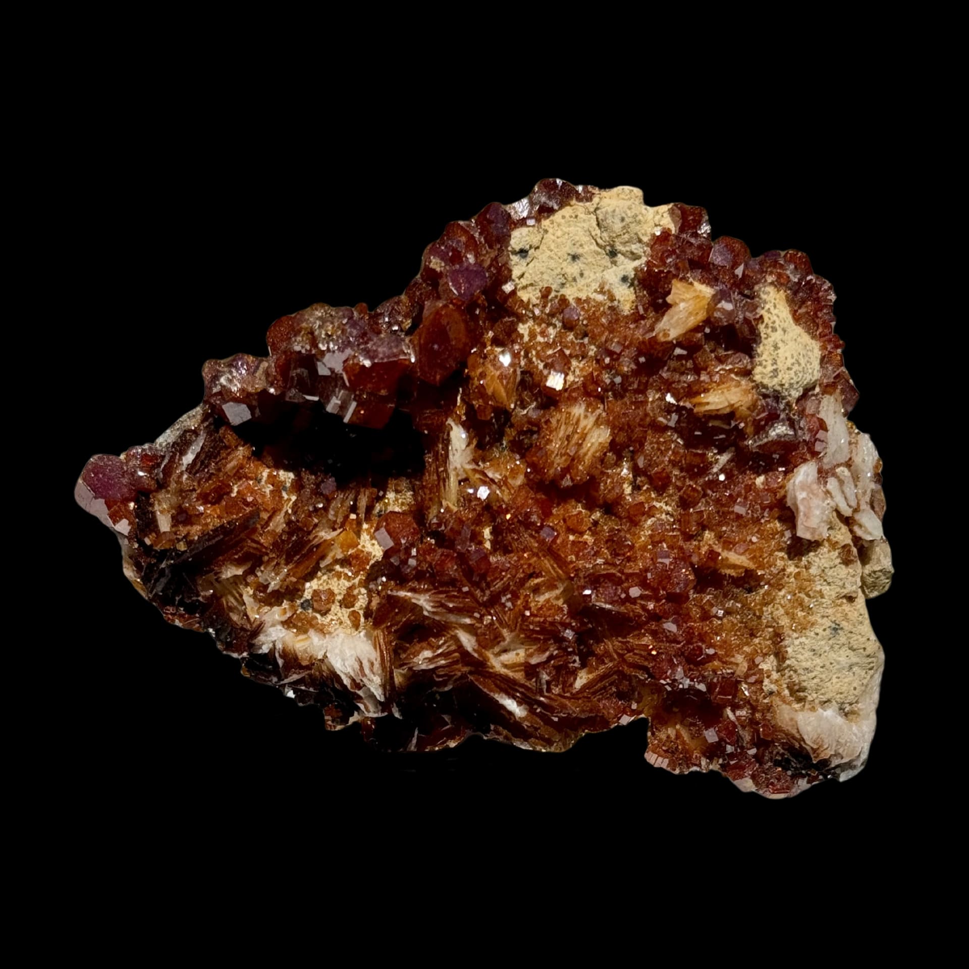 Vanadinite Rouge Hexagonale - Mibladen (Maroc)