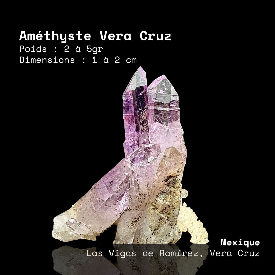 Améthyste de Vera Cruz (Mexique) - Choix sur photo