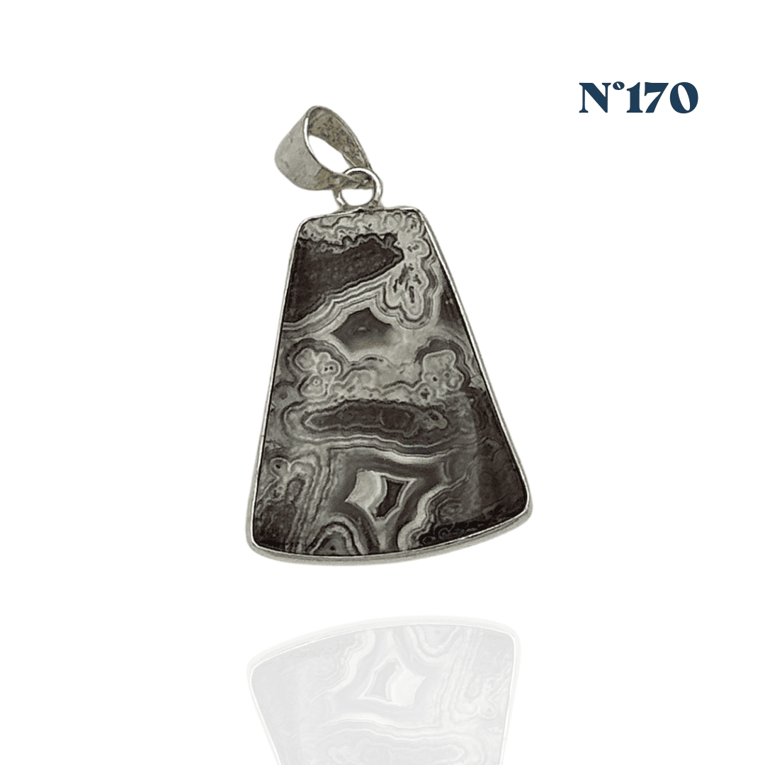 Pendentif Agate du Mexique – Joie et Stabilité Émotionnelle