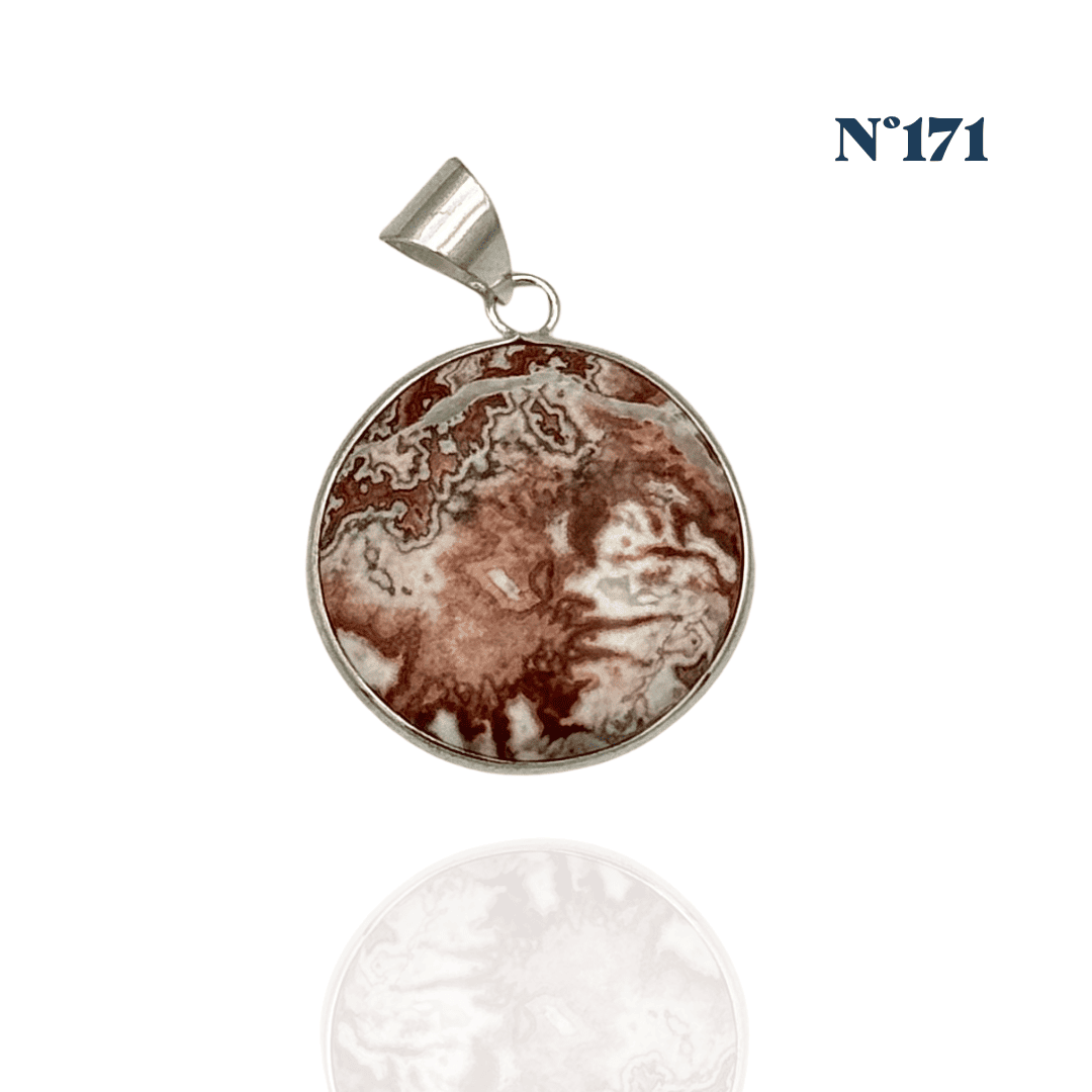 Pendentif Agate du Mexique – Joie et Stabilité Émotionnelle