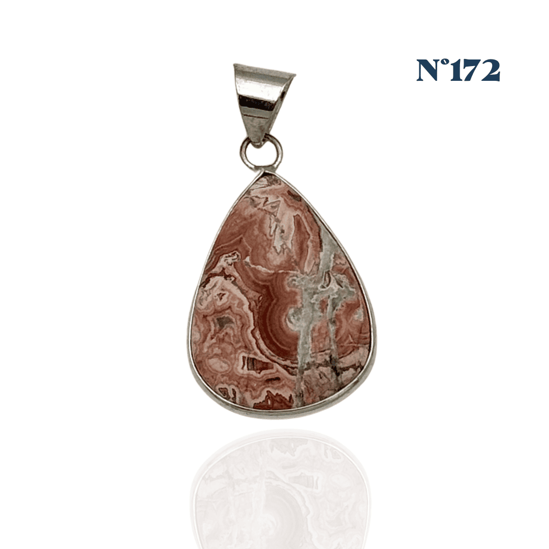 Pendentif Agate du Mexique – Joie et Stabilité Émotionnelle