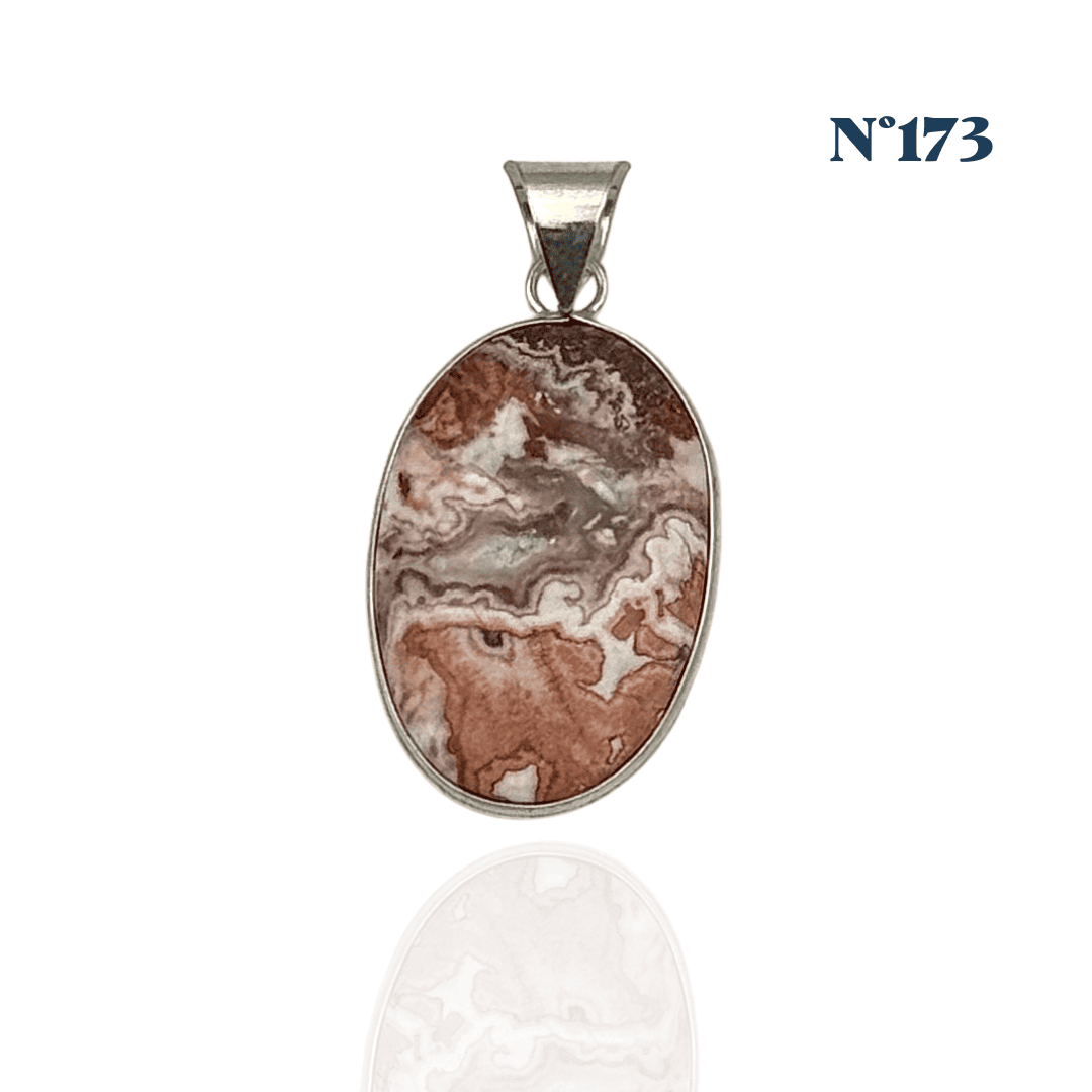 Pendentif Agate du Mexique – Joie et Stabilité Émotionnelle