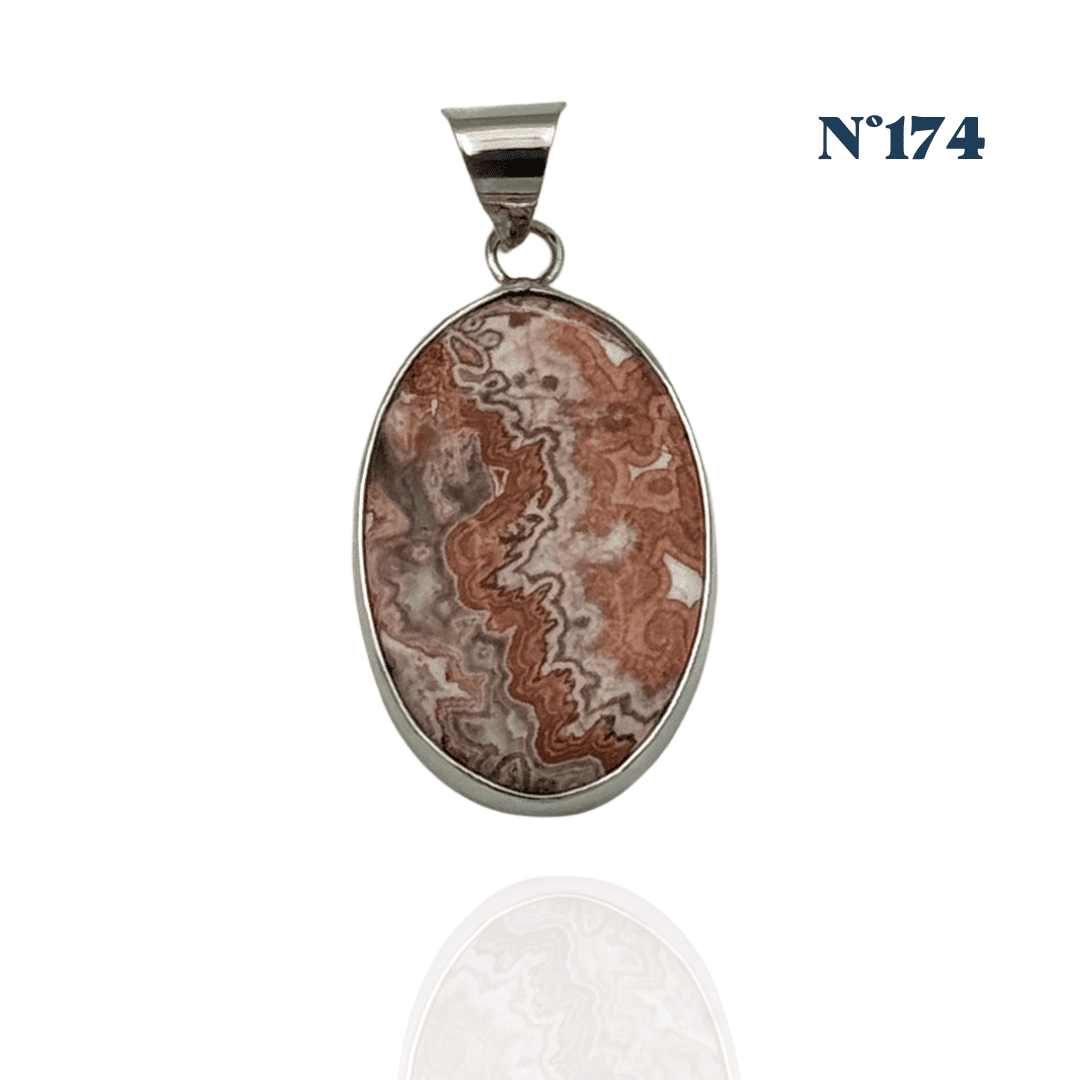 Pendentif Agate du Mexique – Joie et Stabilité Émotionnelle