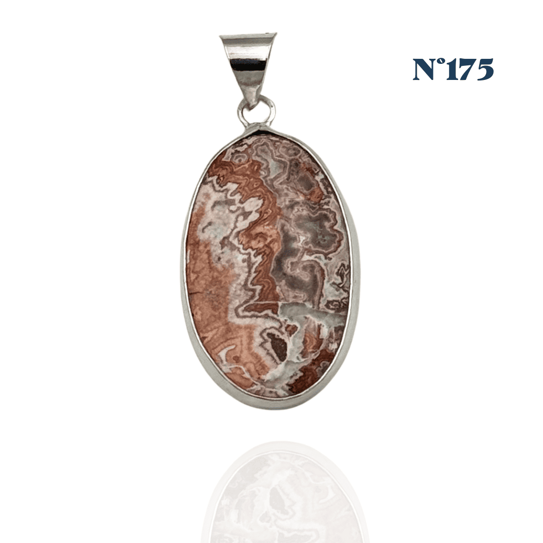 Pendentif Agate du Mexique – Joie et Stabilité Émotionnelle