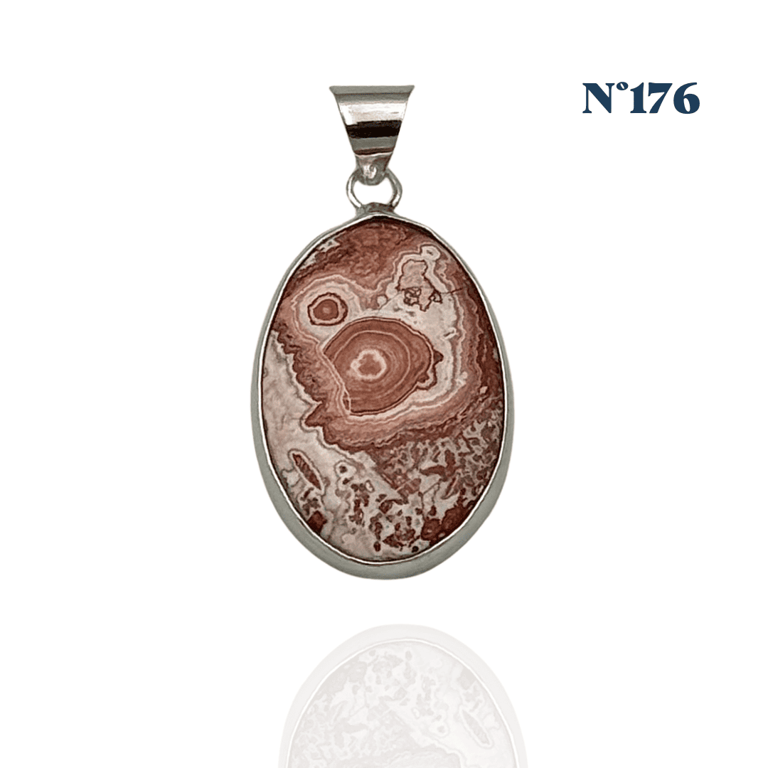 Pendentif Agate du Mexique – Joie et Stabilité Émotionnelle