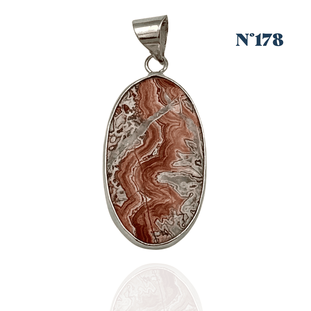Pendentif Agate du Mexique – Joie et Stabilité Émotionnelle