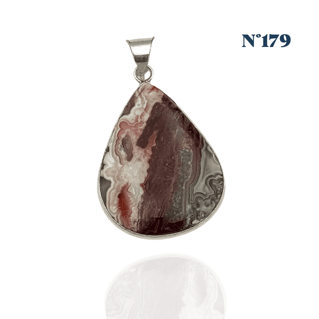 Pendentif Agate du Mexique – Joie et Stabilité Émotionnelle