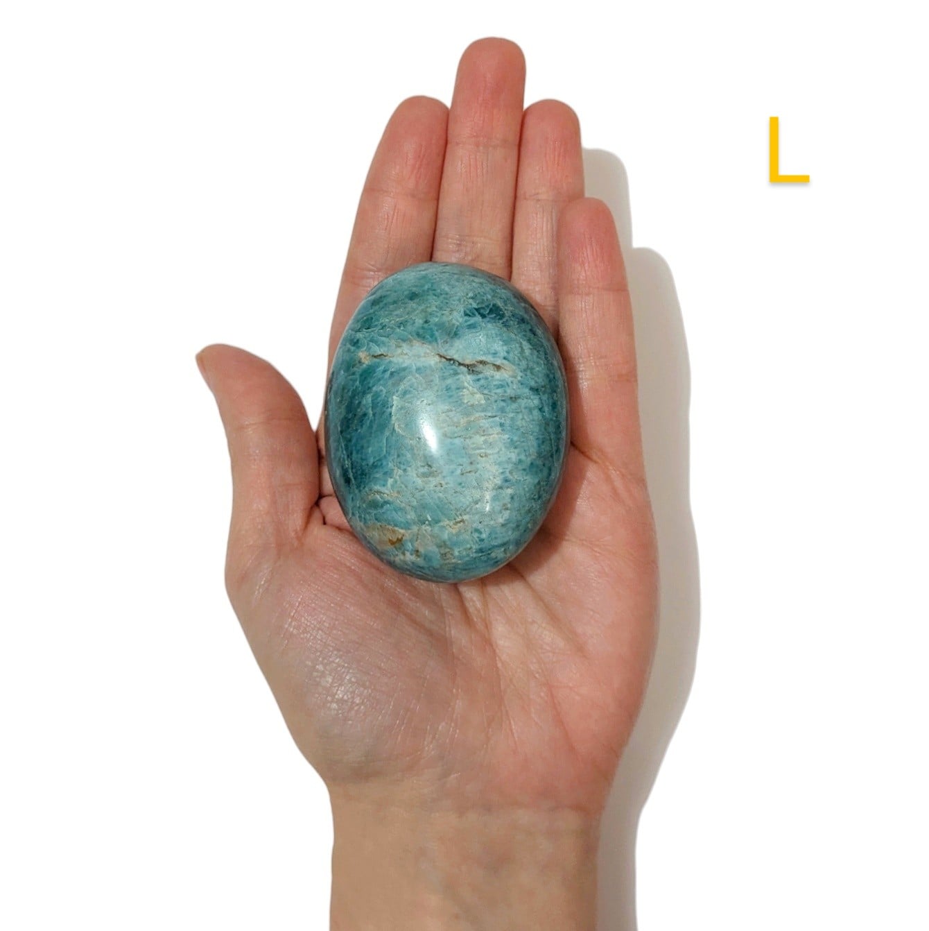 Galet Apatite Bleue – Communication et Clarté