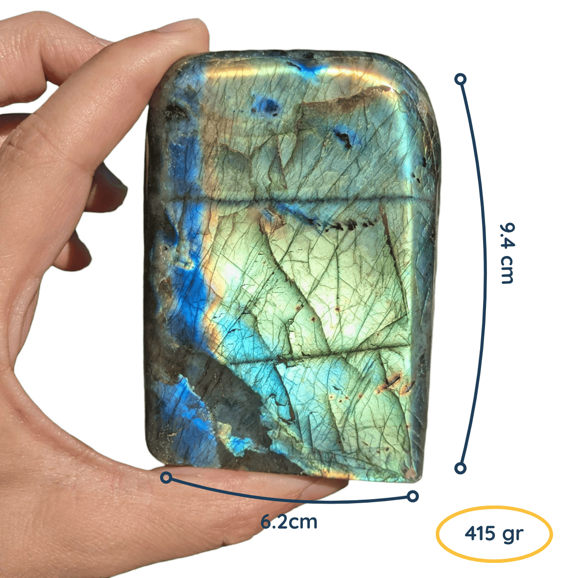 magnifique labradorite 400 gr