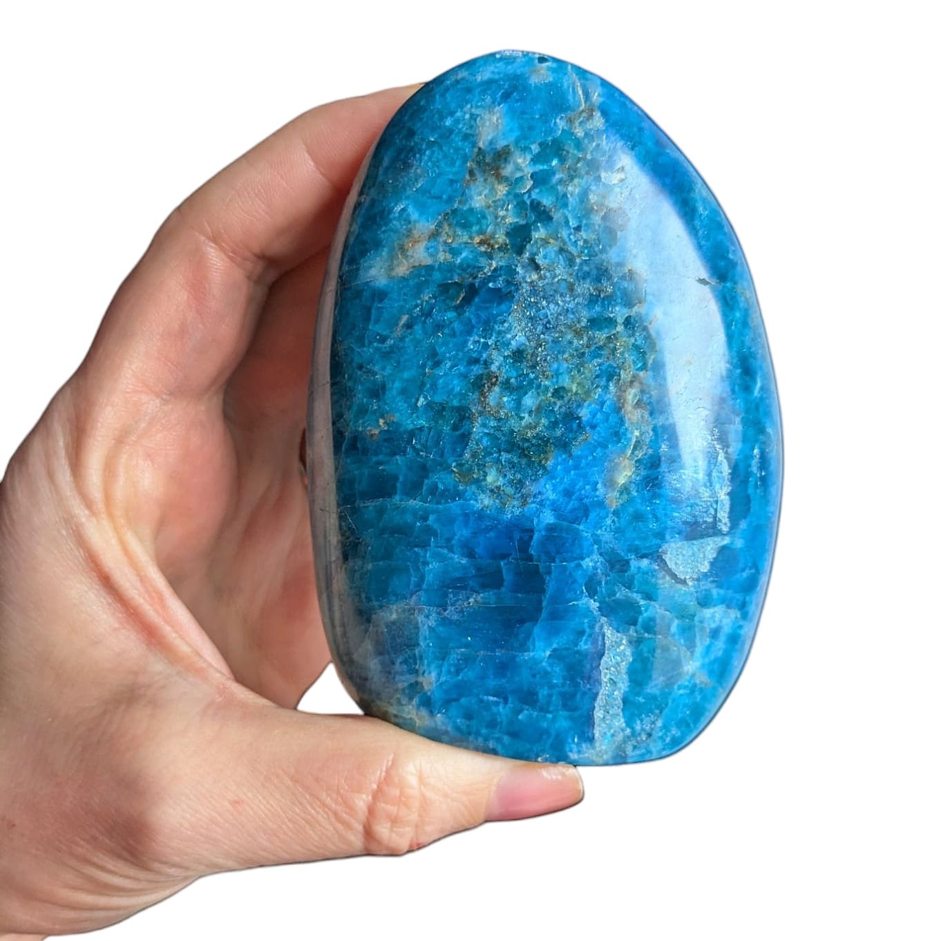 grosse pierre apatite bleue