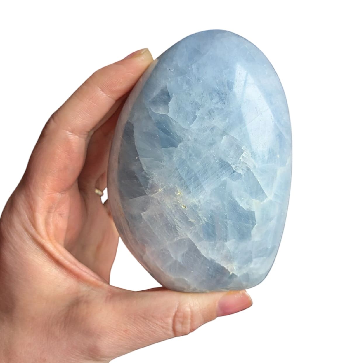 forme libre calcite bleue