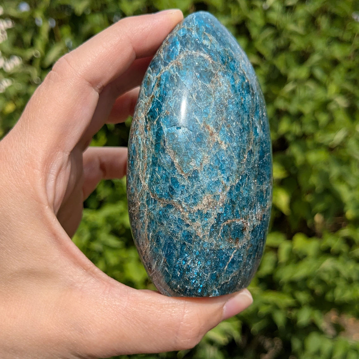 Bloc en Apatite bleue