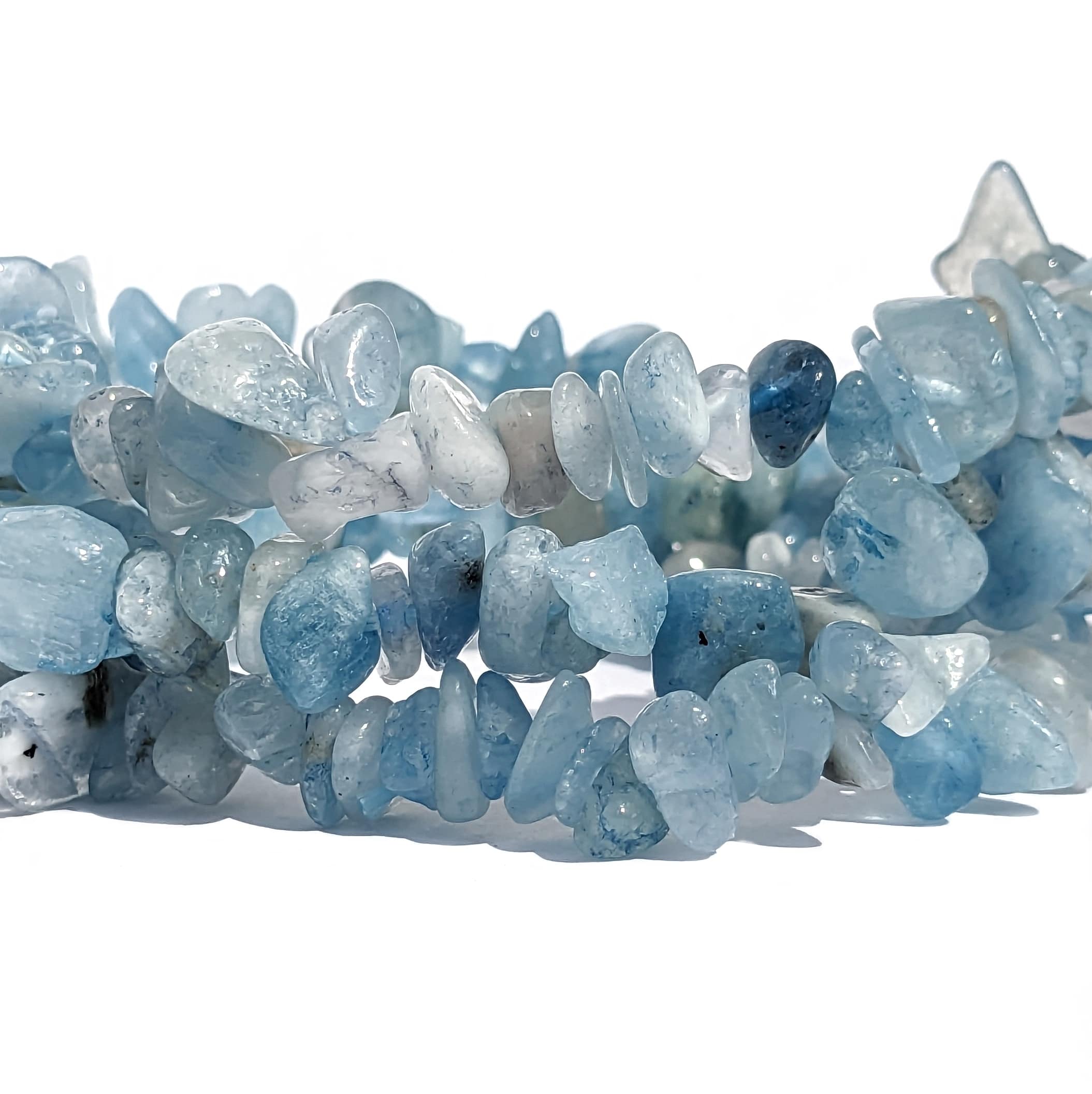 pierre aigue marine en bracelet