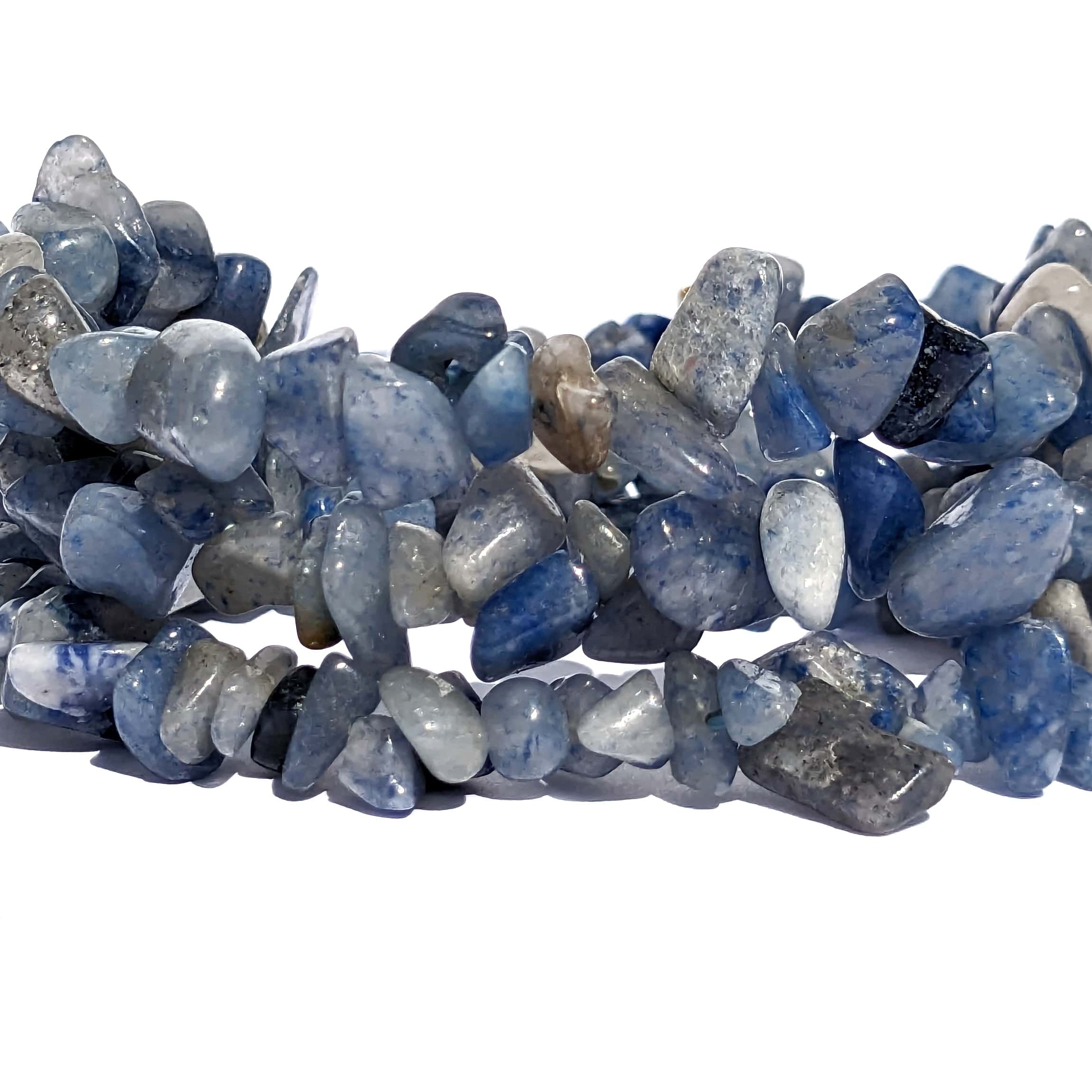 bracelet pierre aventurine bleue