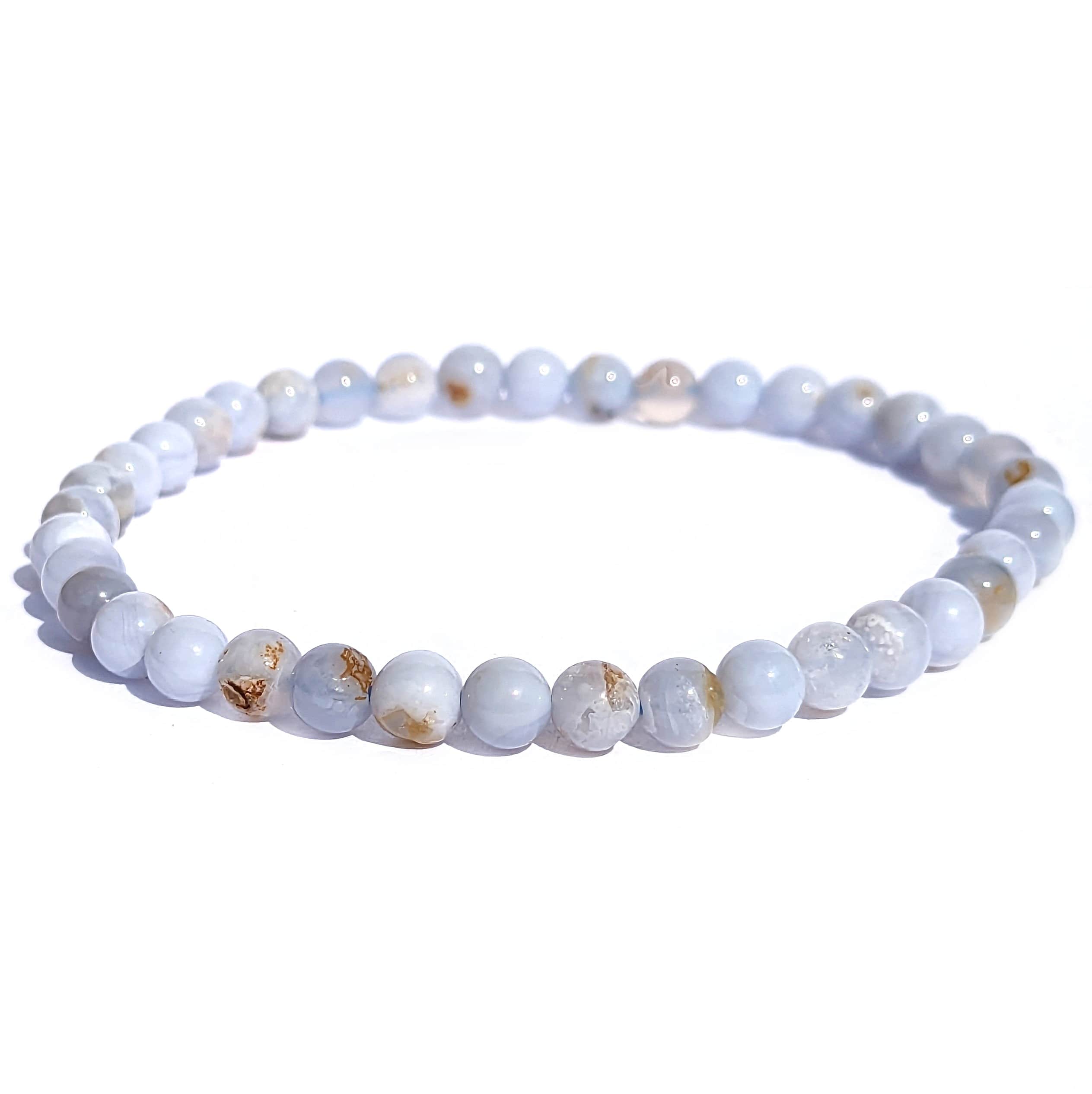 bracelet calcédoine bleue