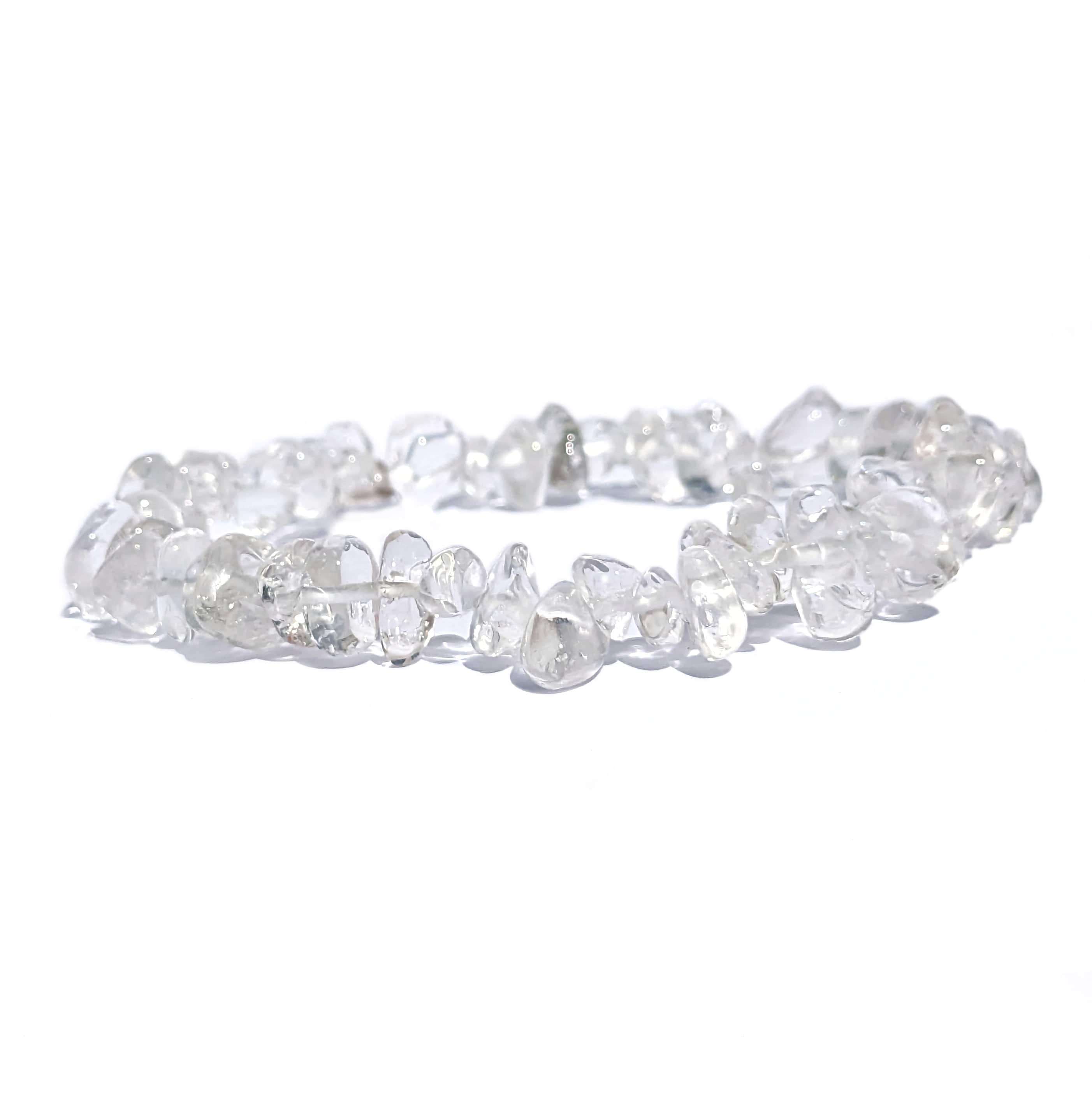 cristal de roche en bracelet
