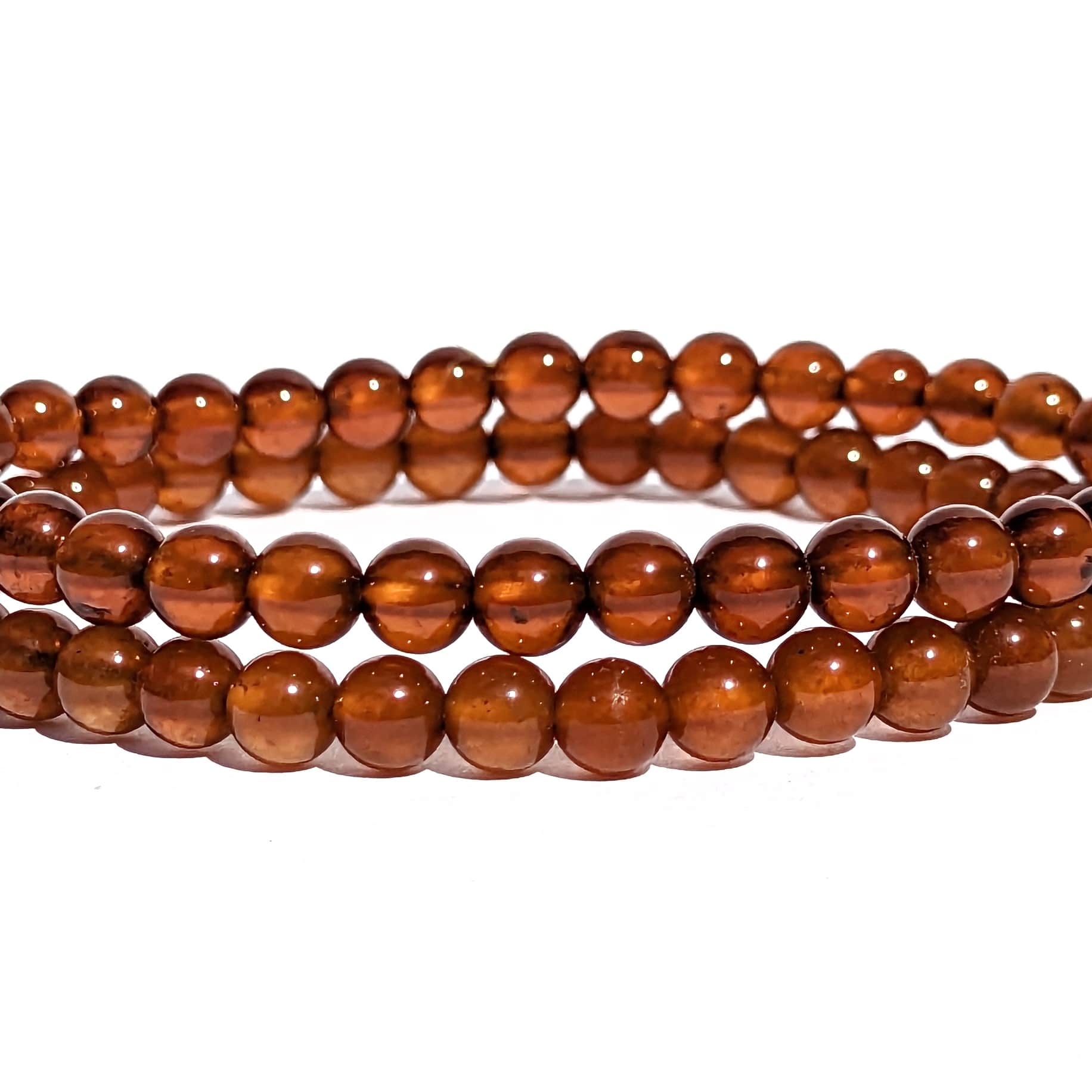 bracelet grenat hessonite naturel