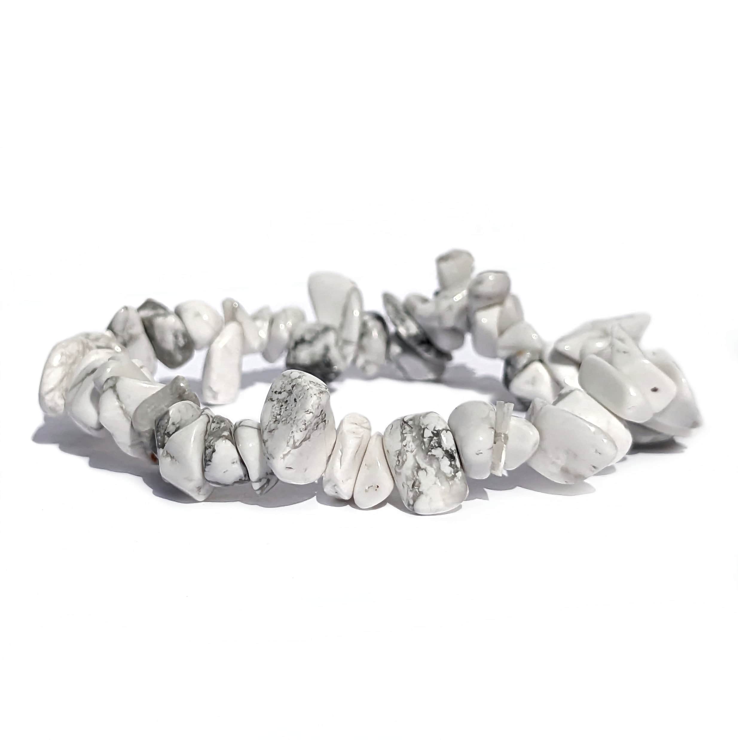 pierre naturelle howlite bracelet