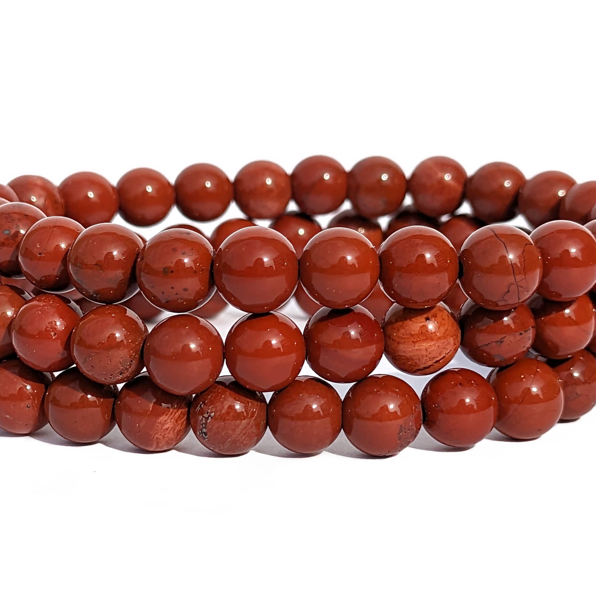 bracelet pierre jaspe rouge