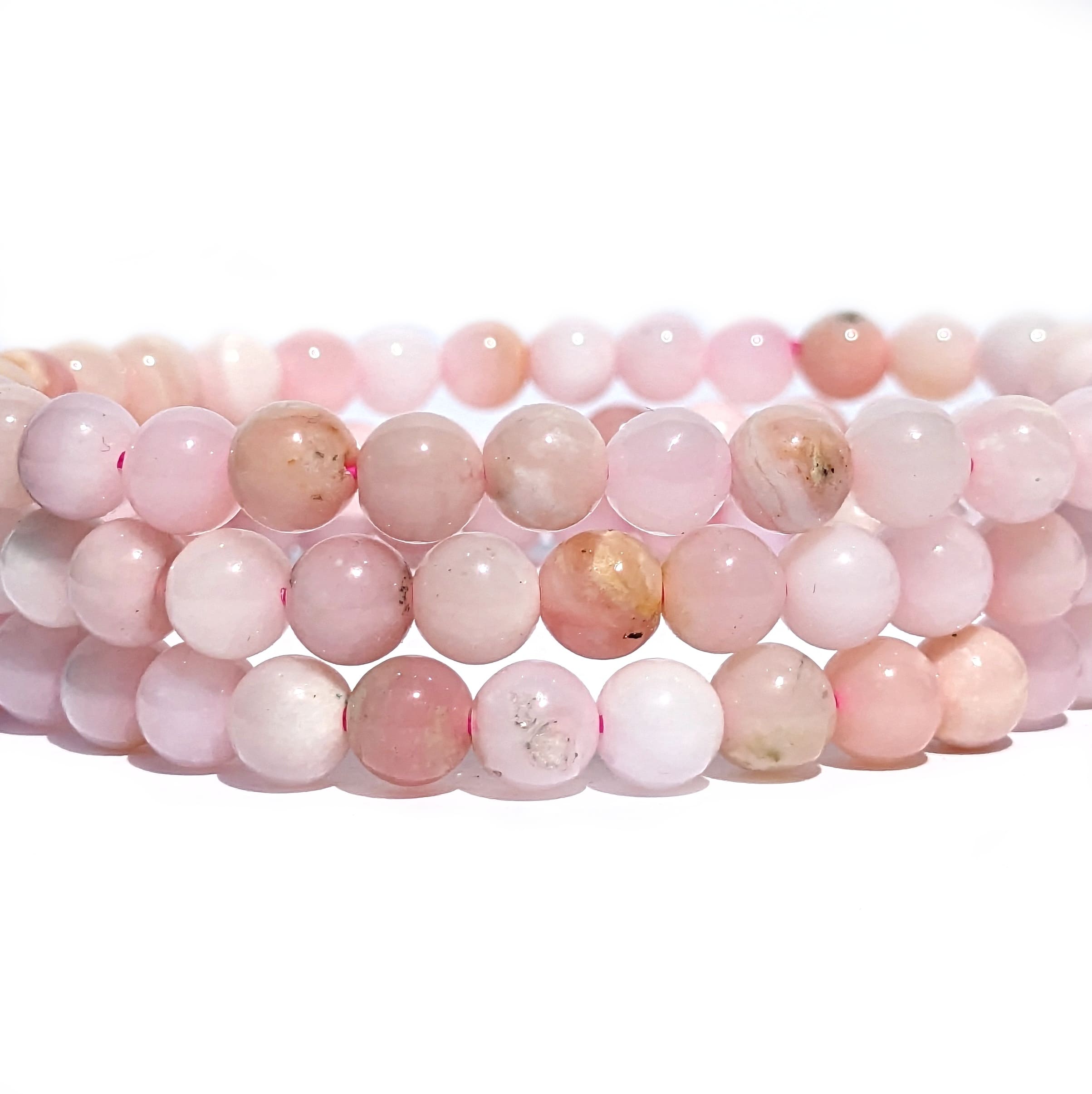 bracelet pierre opale rose