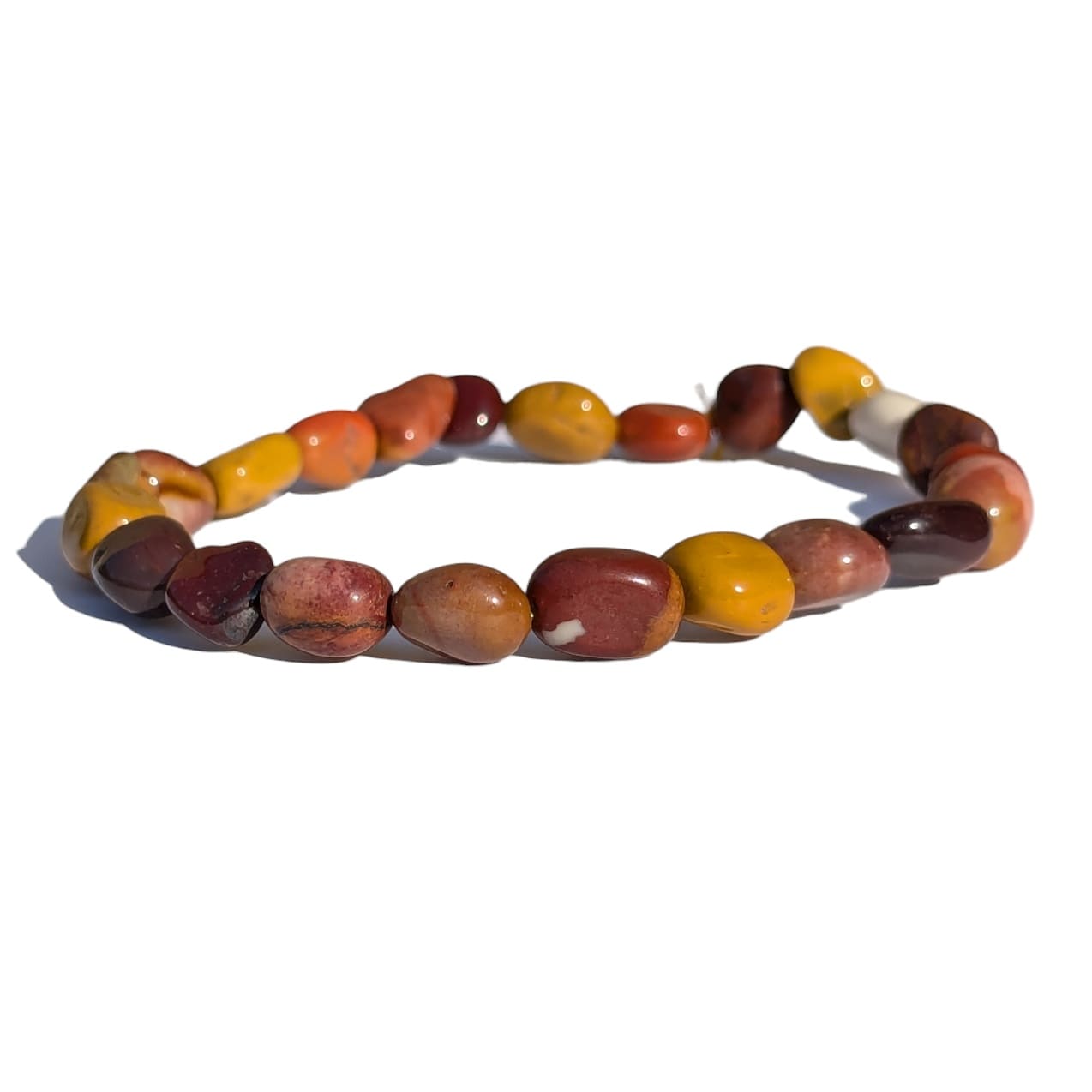 bracelet pierre roulée jaspe mokaite