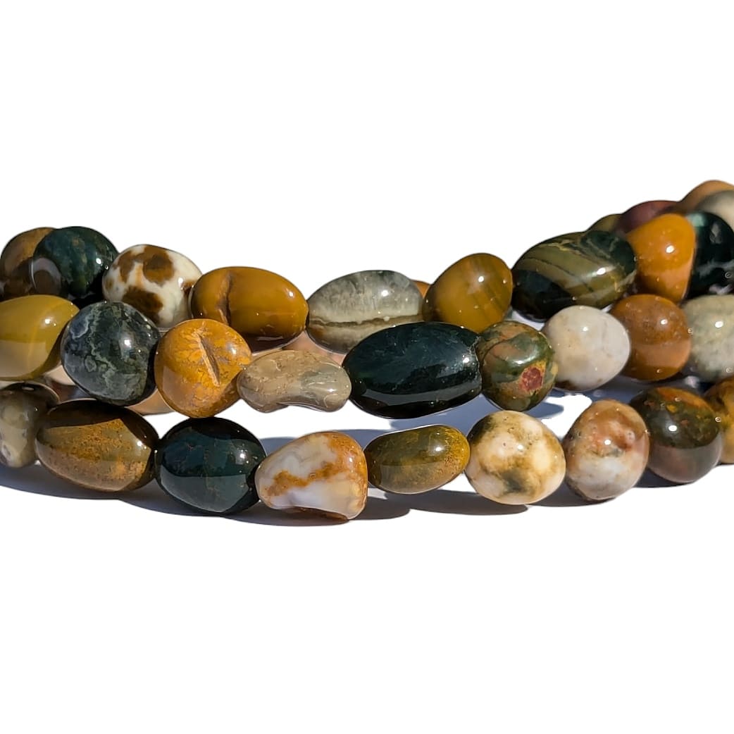 bracelet pierre jaspe ocean