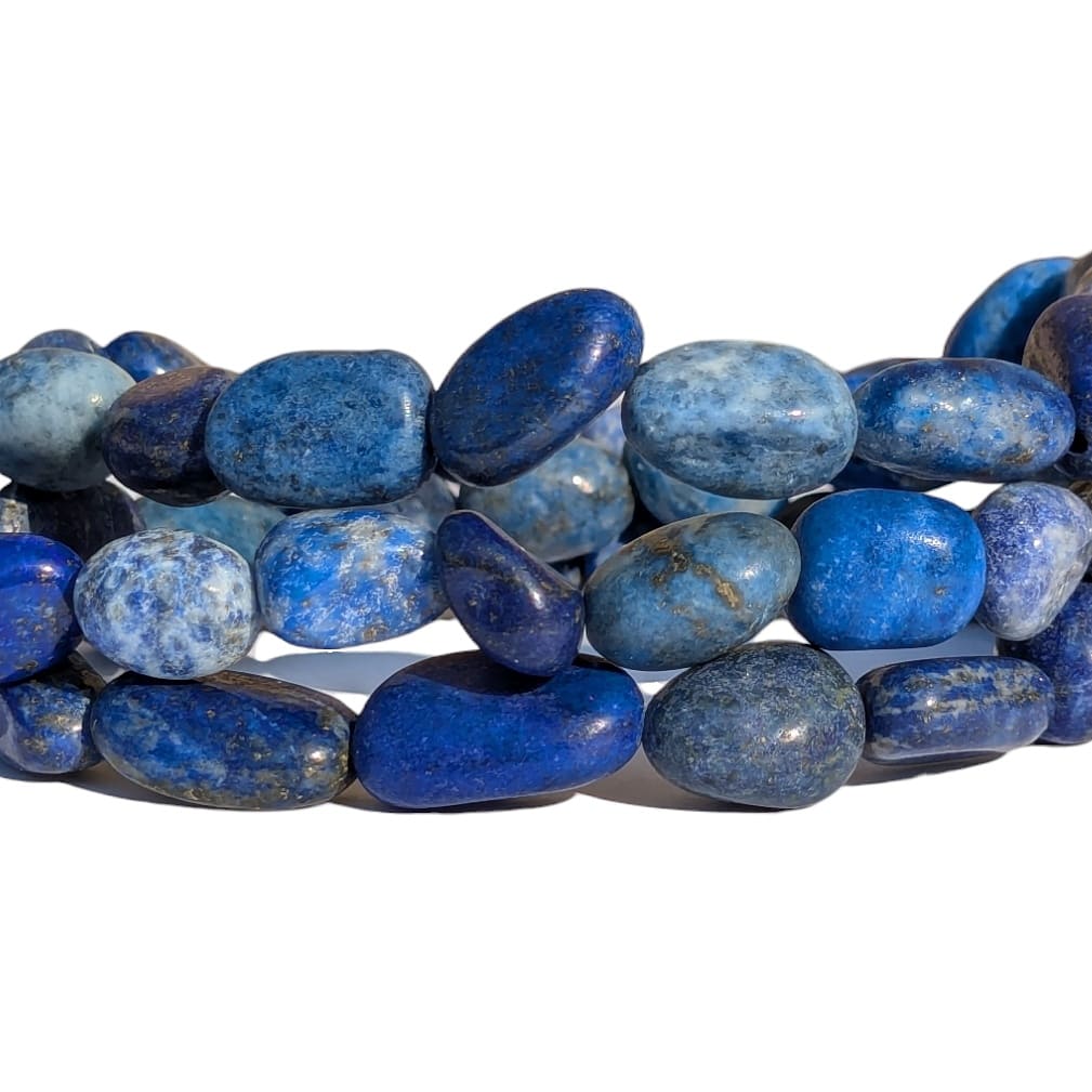 bracelet pierre roulée lapis lazuli