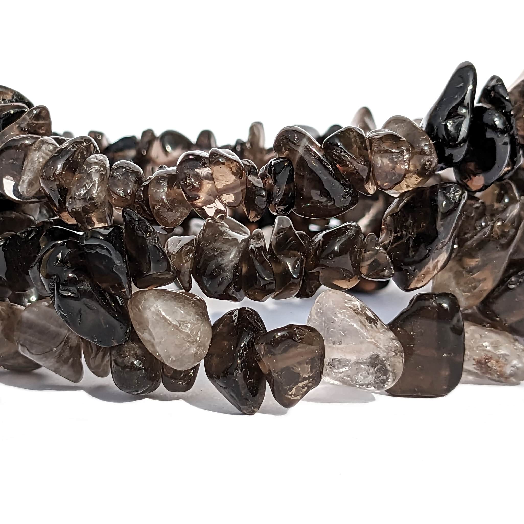 bracelet pierre quartz fumé