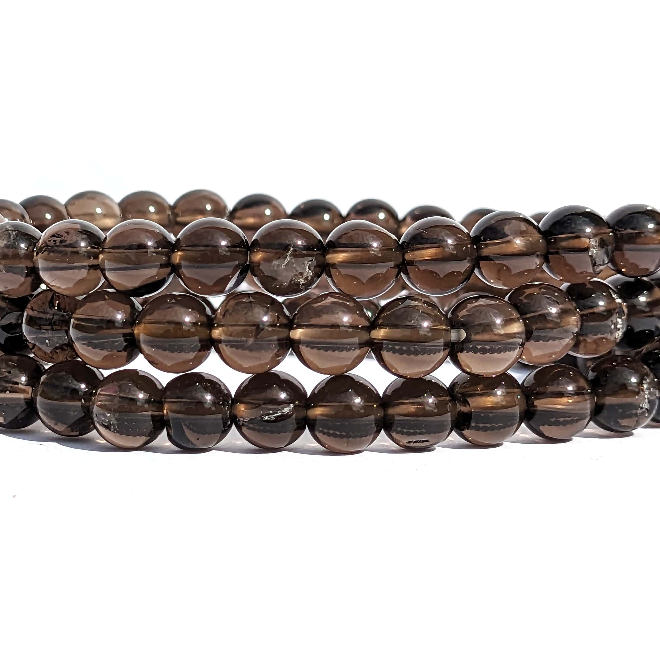 pierre quartz fumé en bracelet