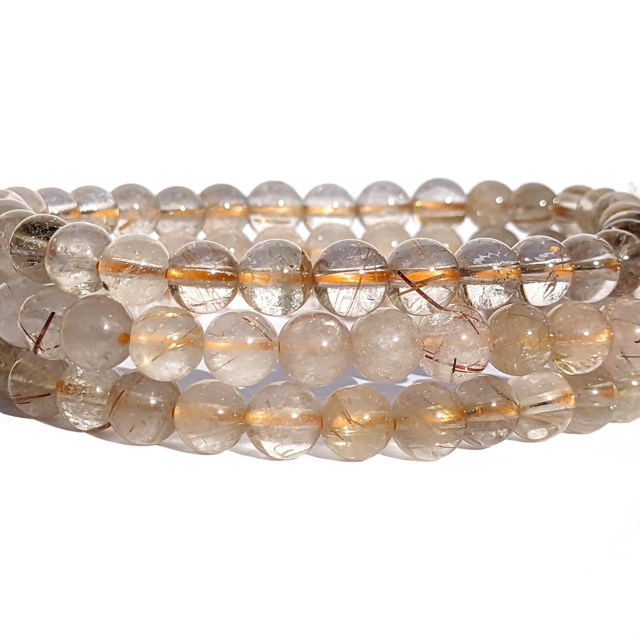 bracelet pierre quartz rutile