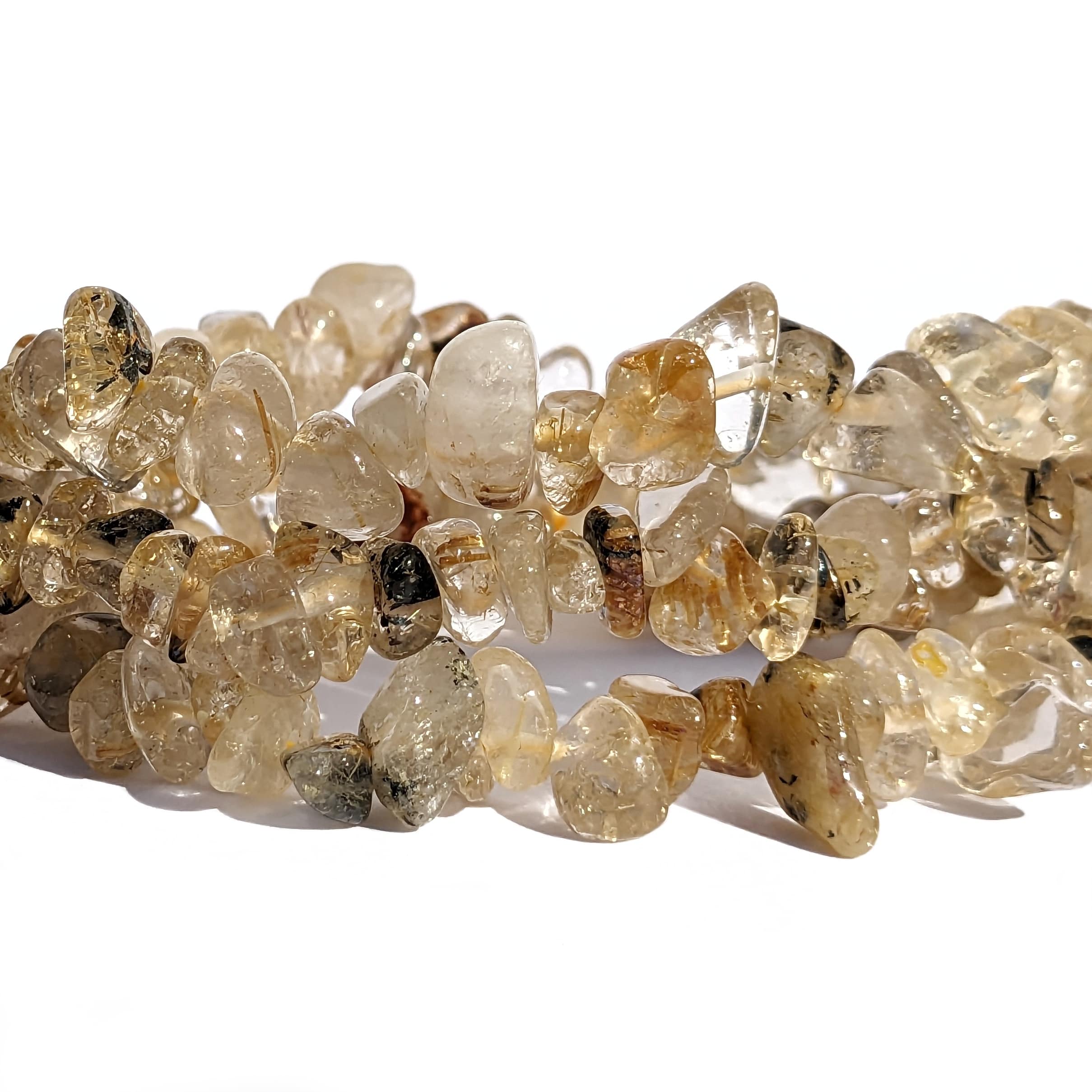 bracelet quartz rutile baroque