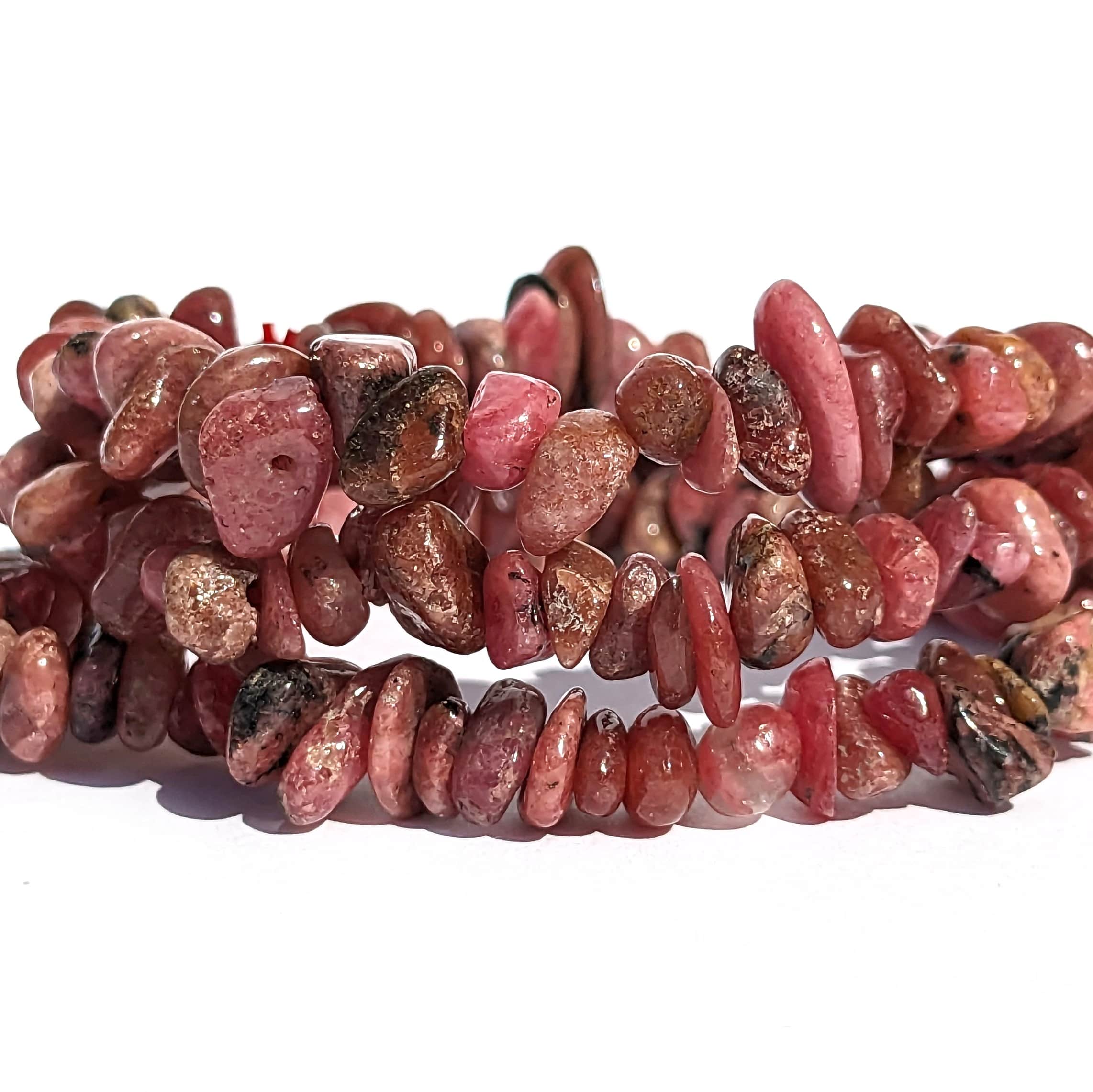 bracelet pierre rhodonite