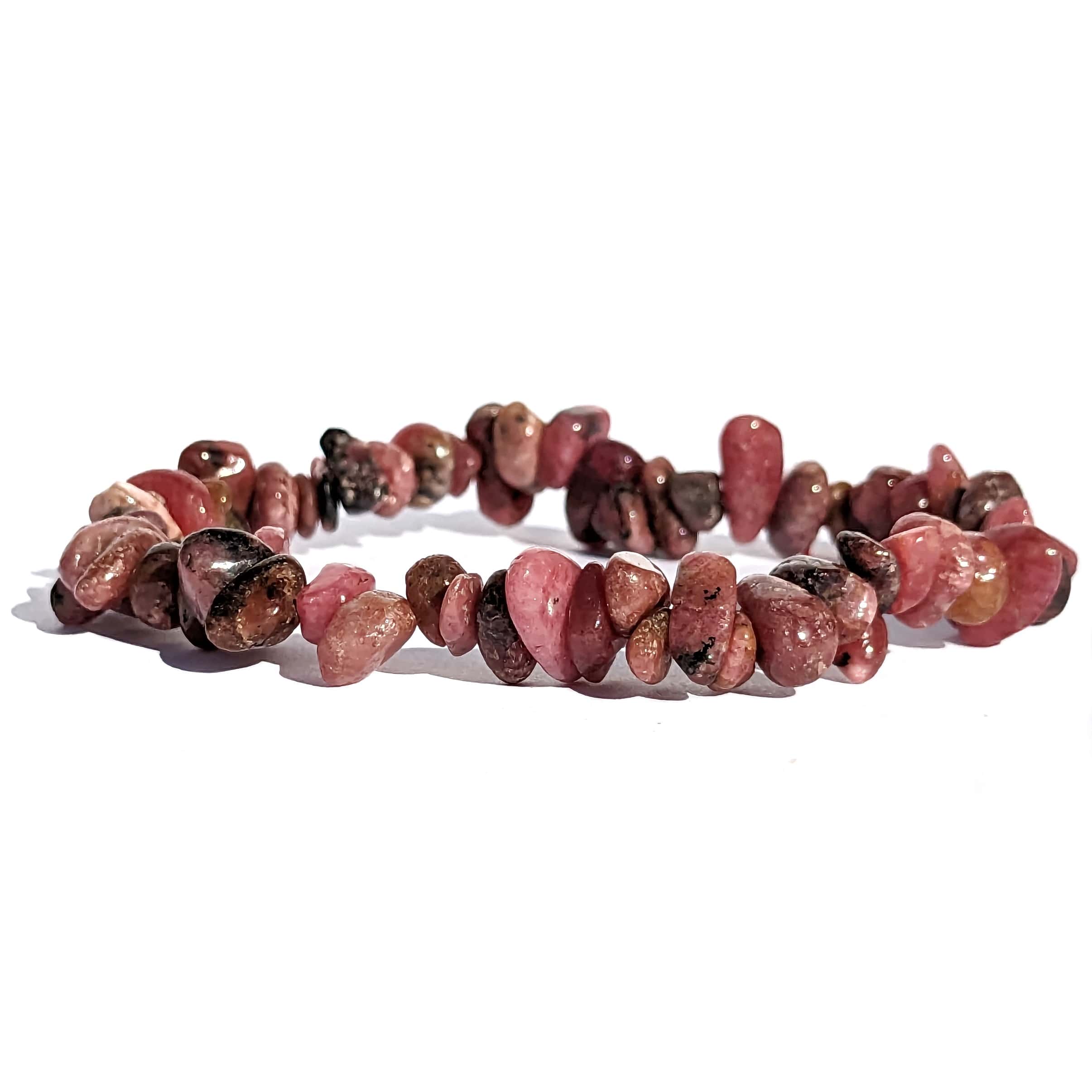 bracelet rhodonite pierre baroque
