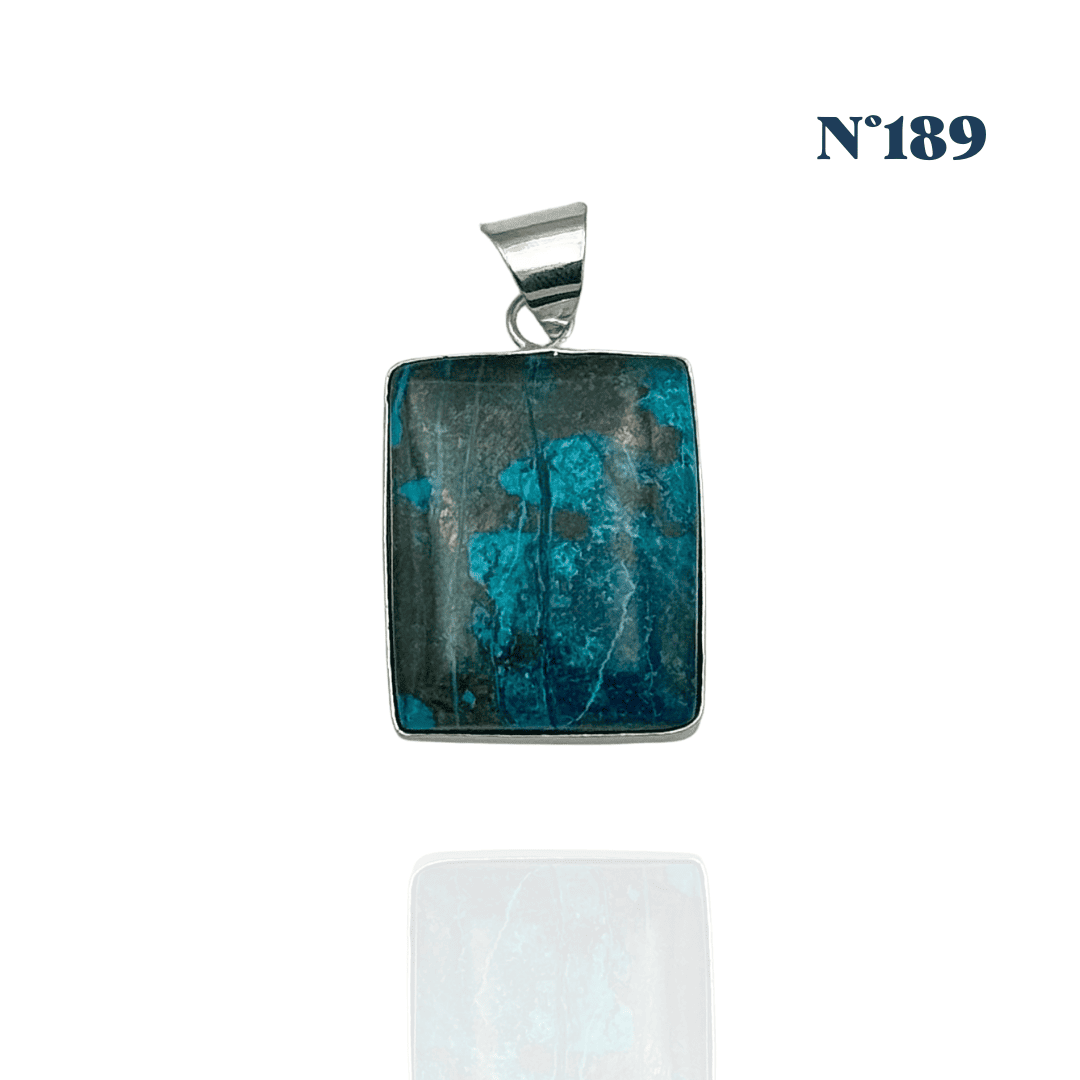Pendentif en Chrysocolle – Apaisement et Expression Véritable