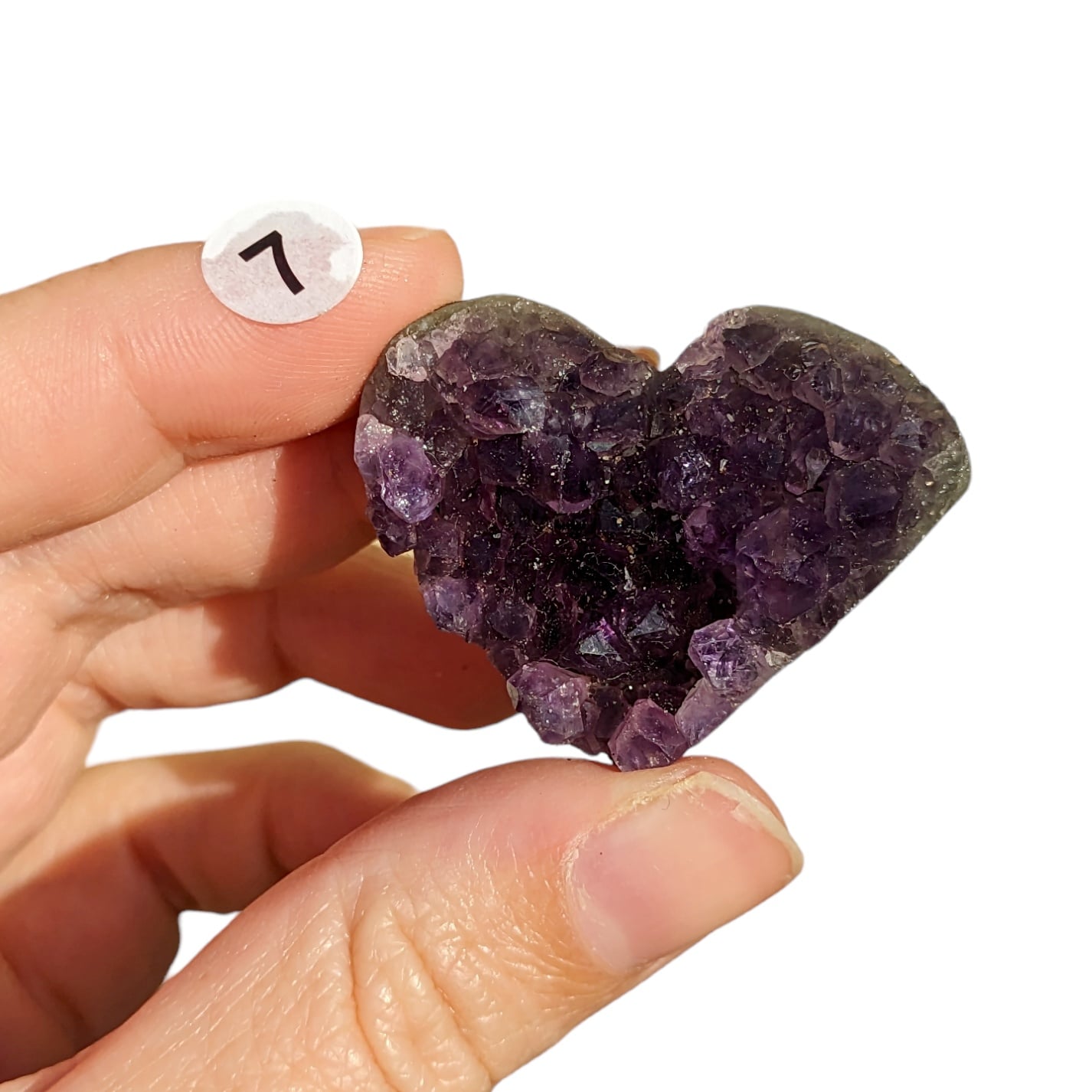 Druse d’Améthyste Cœur – Sérénité et Harmonie