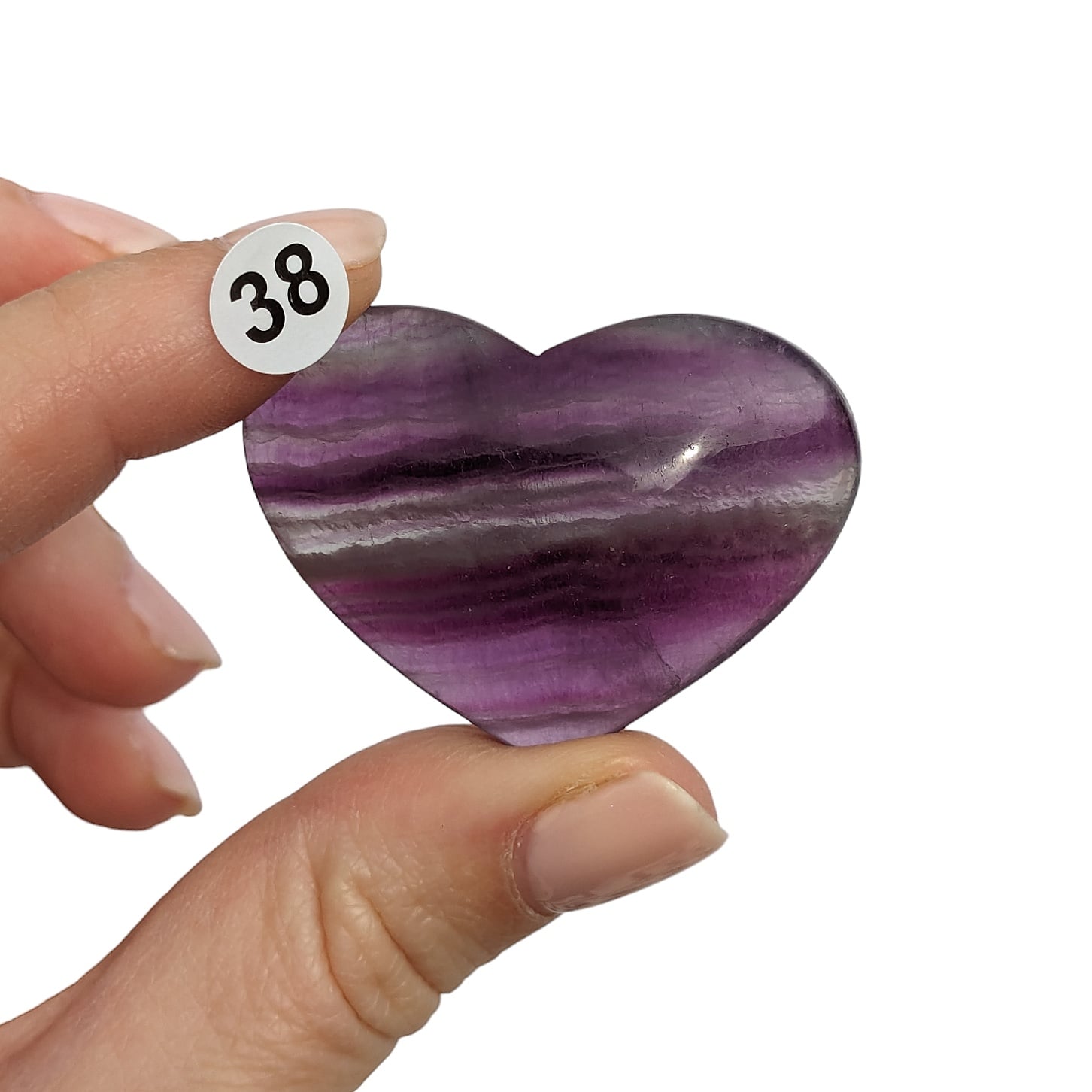 Galet Cœur Fluorine – Clarté et Harmonie