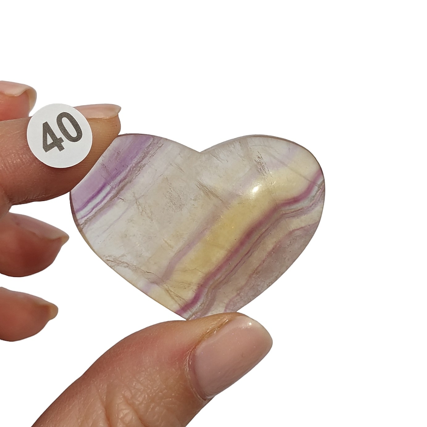 Galet Cœur Fluorine – Clarté et Harmonie