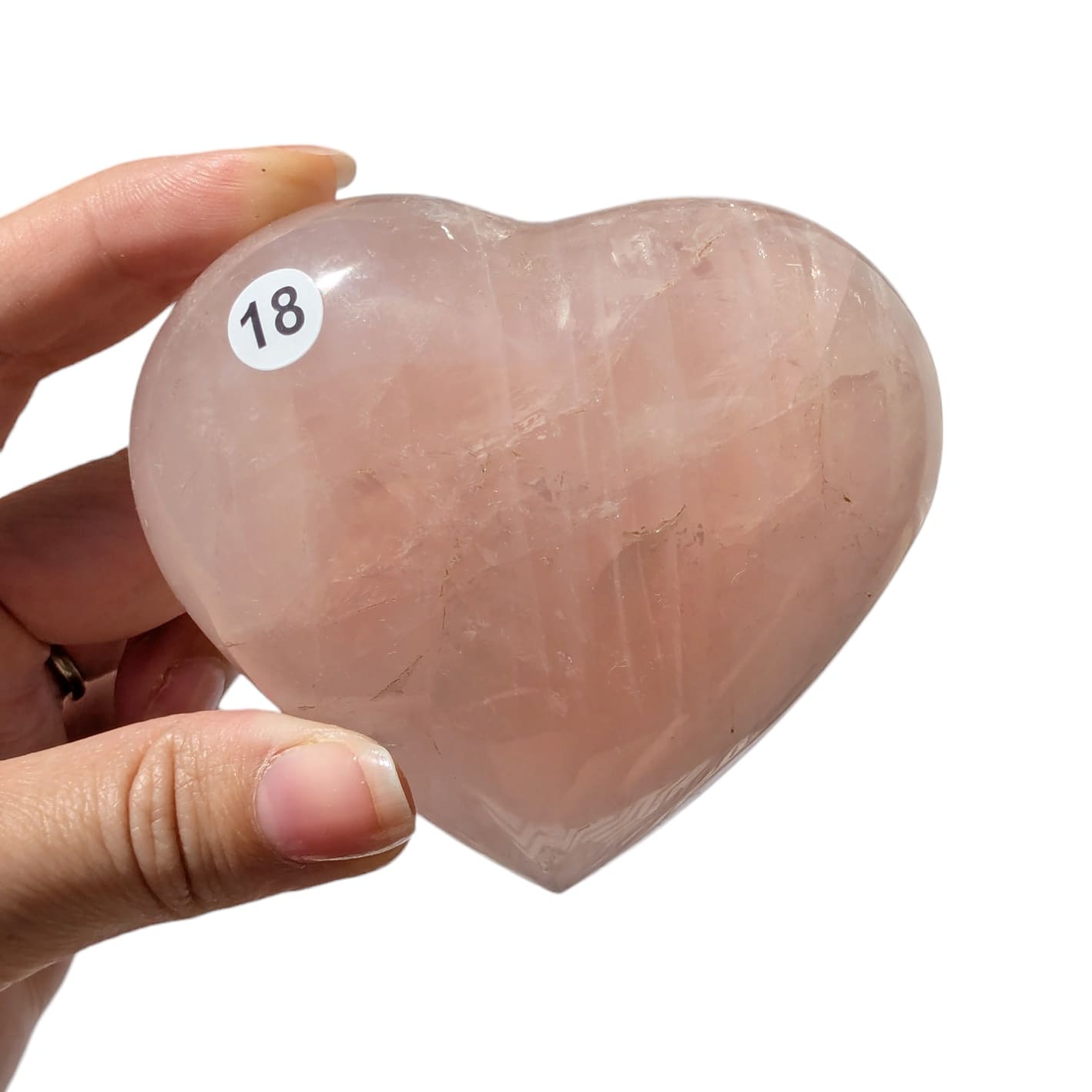 Cœur Quartz Rose – Amour et Douceur