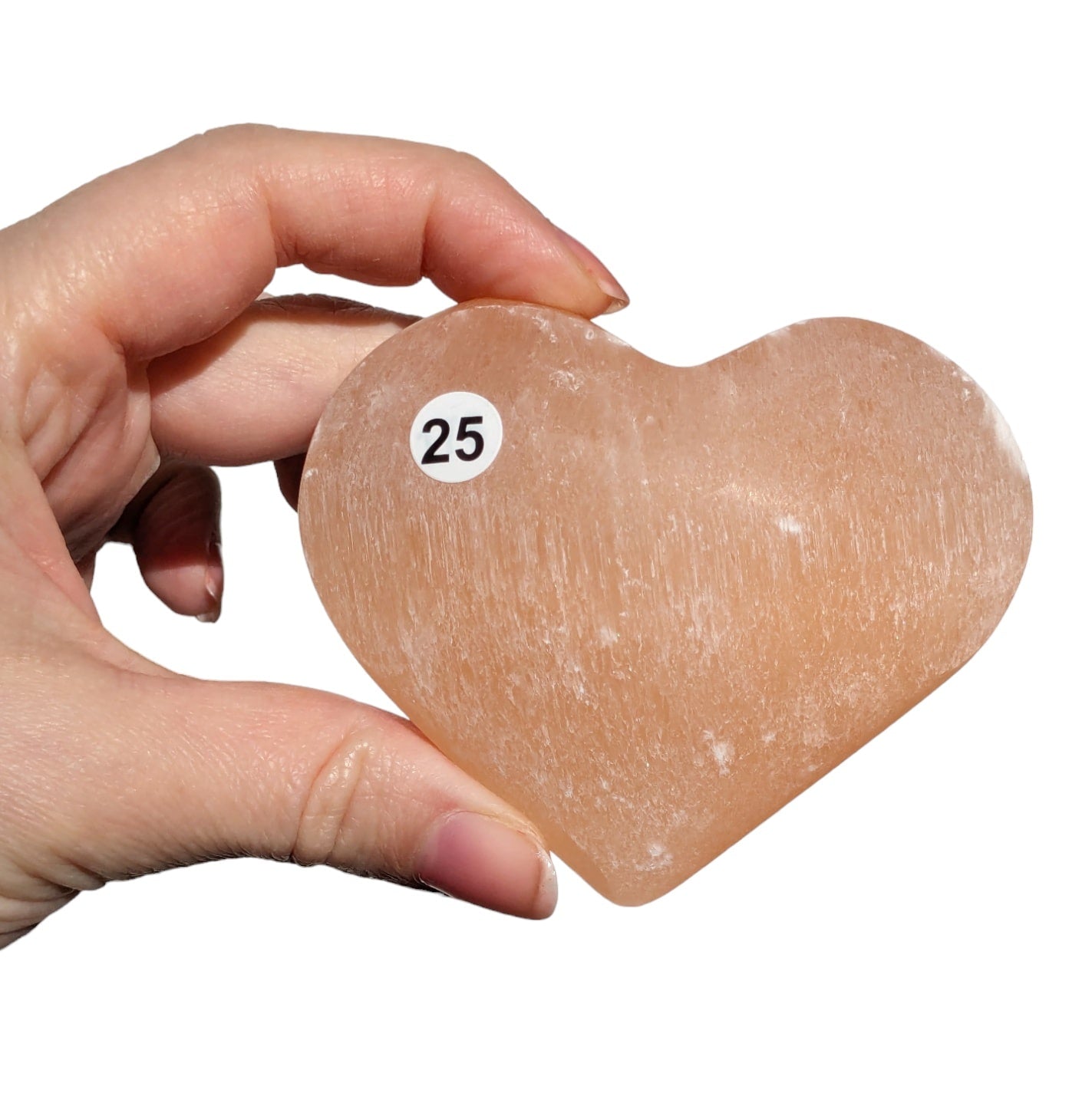 Galet Sélénite Orange – Apaisement et Énergie Douce