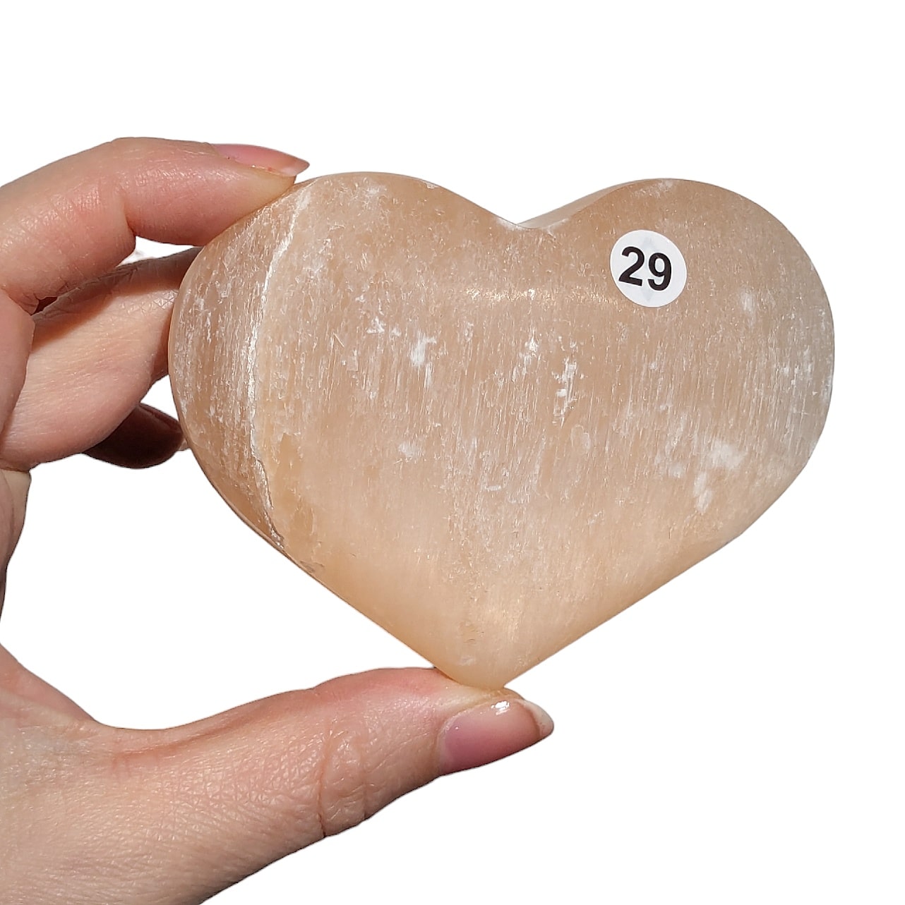 Galet Sélénite Orange – Apaisement et Énergie Douce