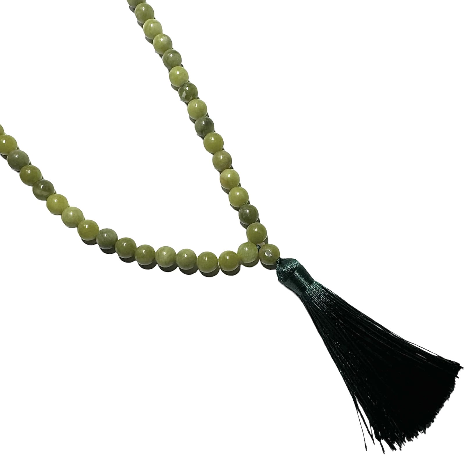 coller mala jade naturel perles de 8mm