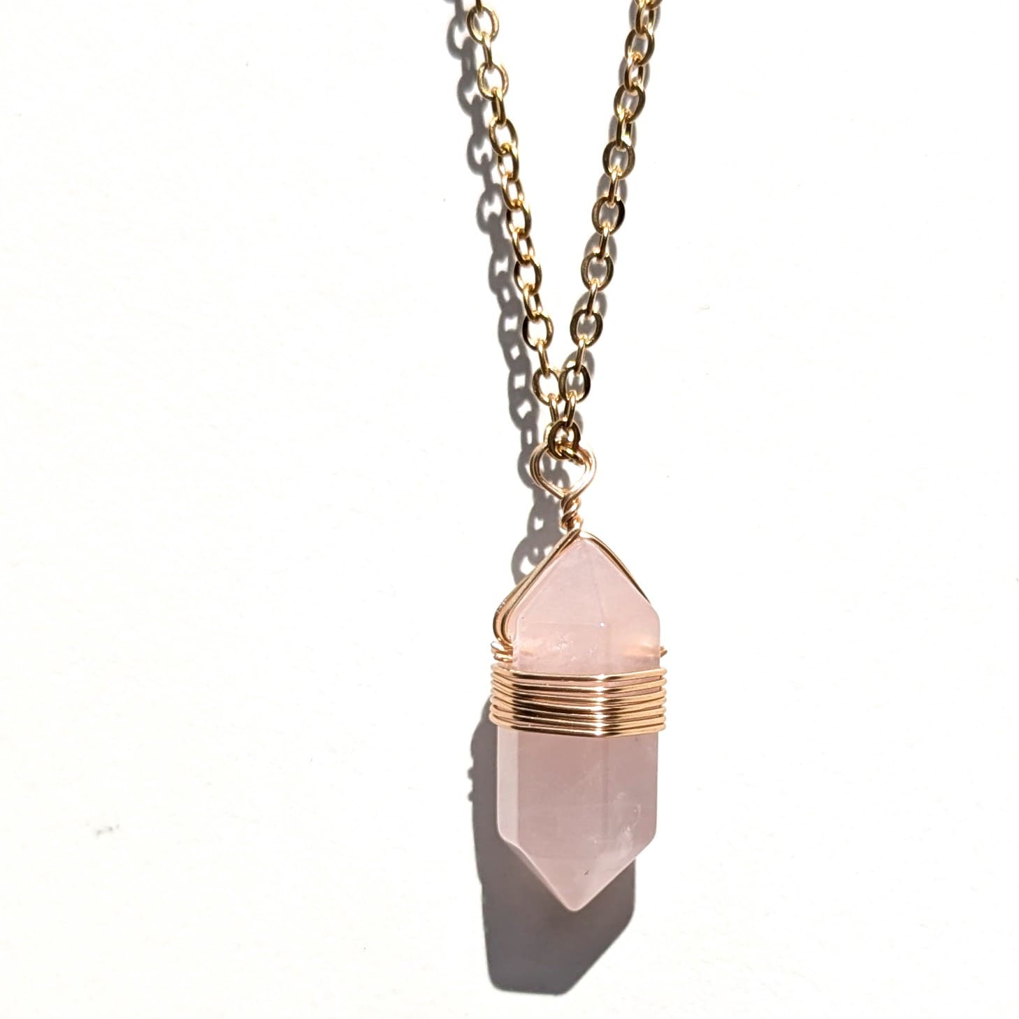 Collier biterminé pierres naturelles (pre-commande)