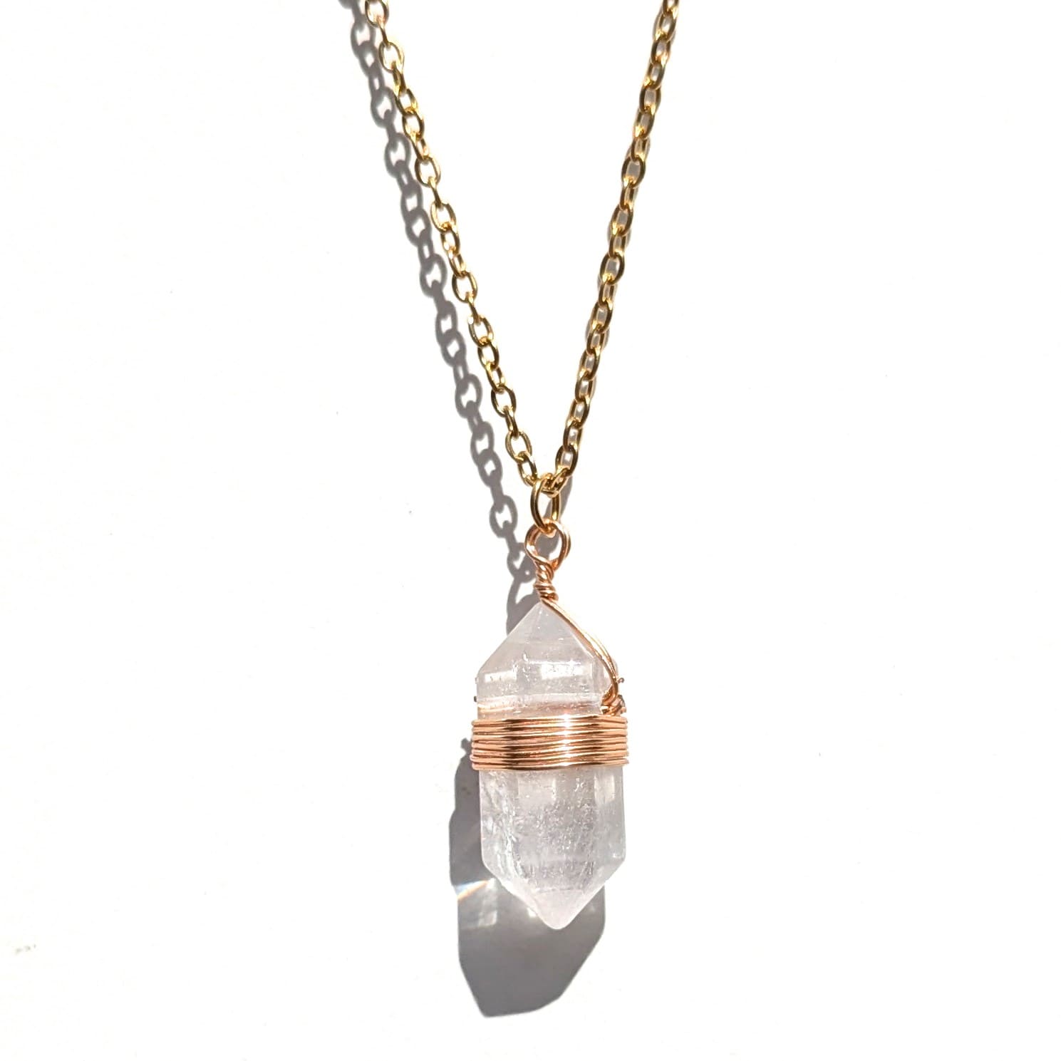 Collier biterminé pierres naturelles (pre-commande)