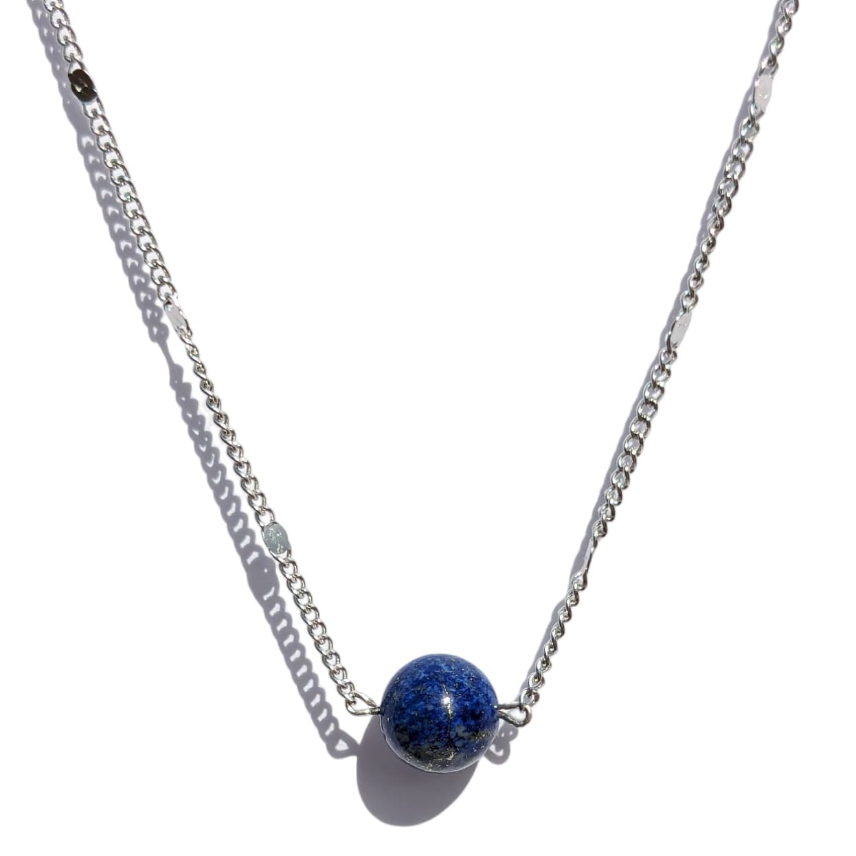 Collier ras de cou pierre Lapis-Lazuli