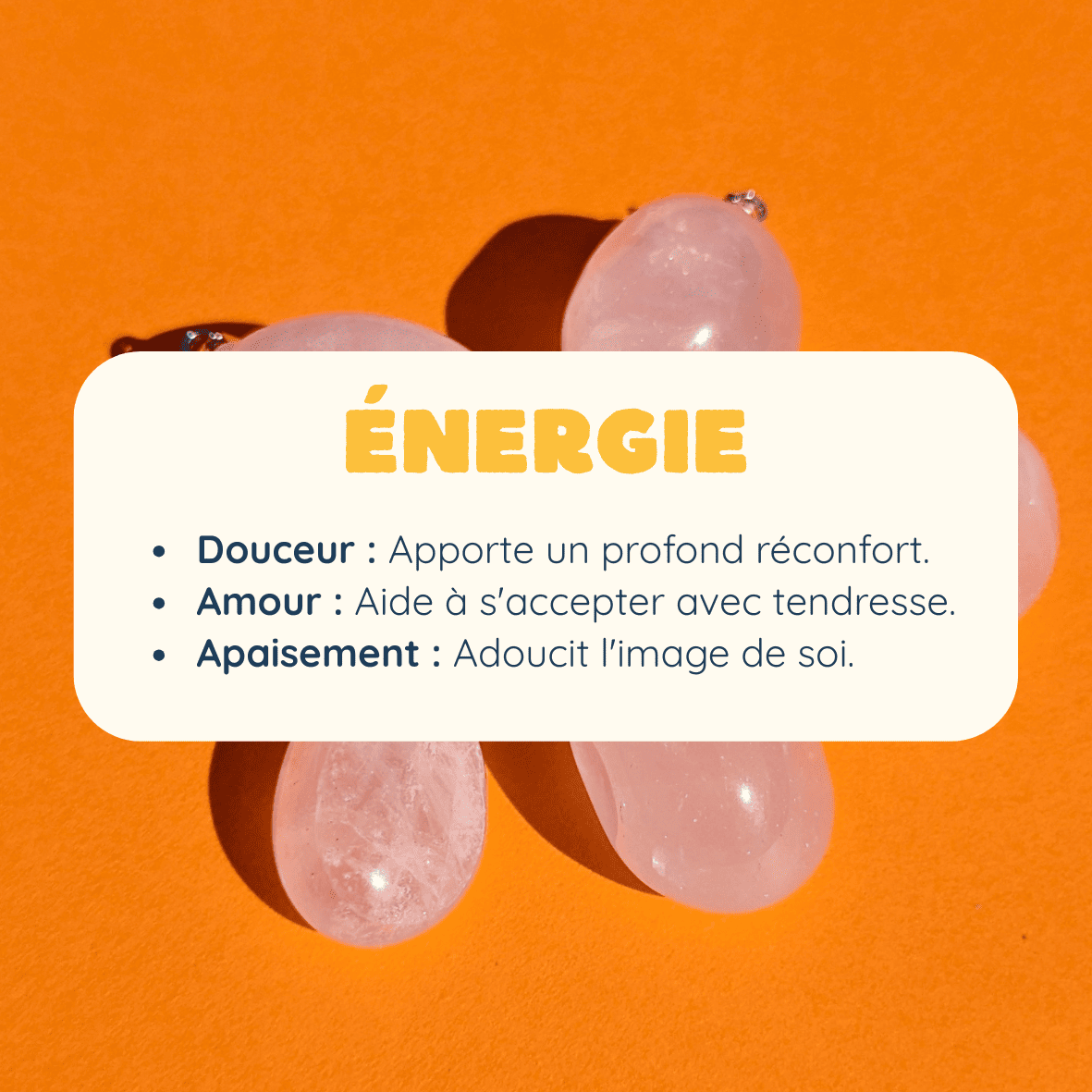 Pendentif en Quartz Rose Roulée – Amour et Douceur