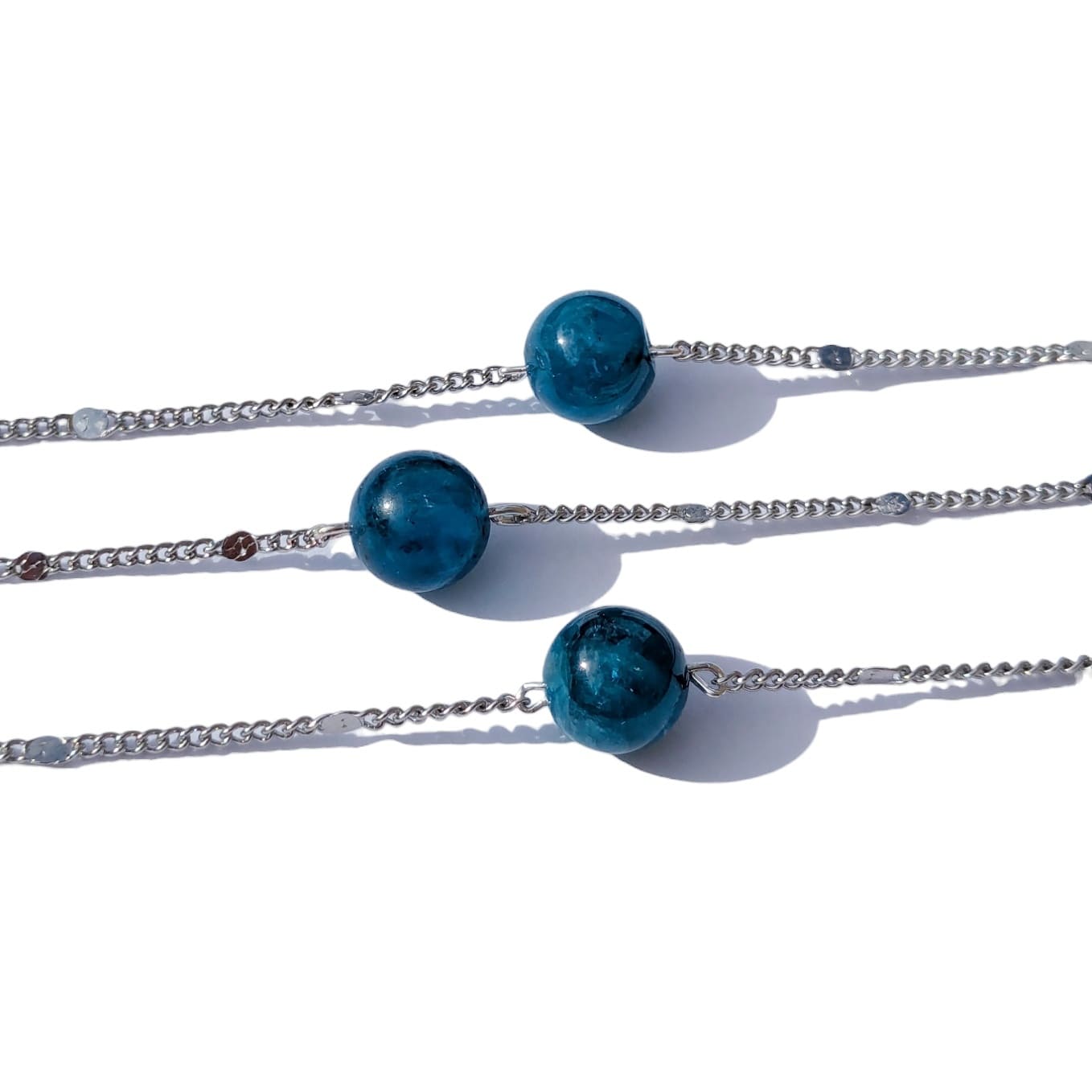 Collier ras de cou pierre Apatite