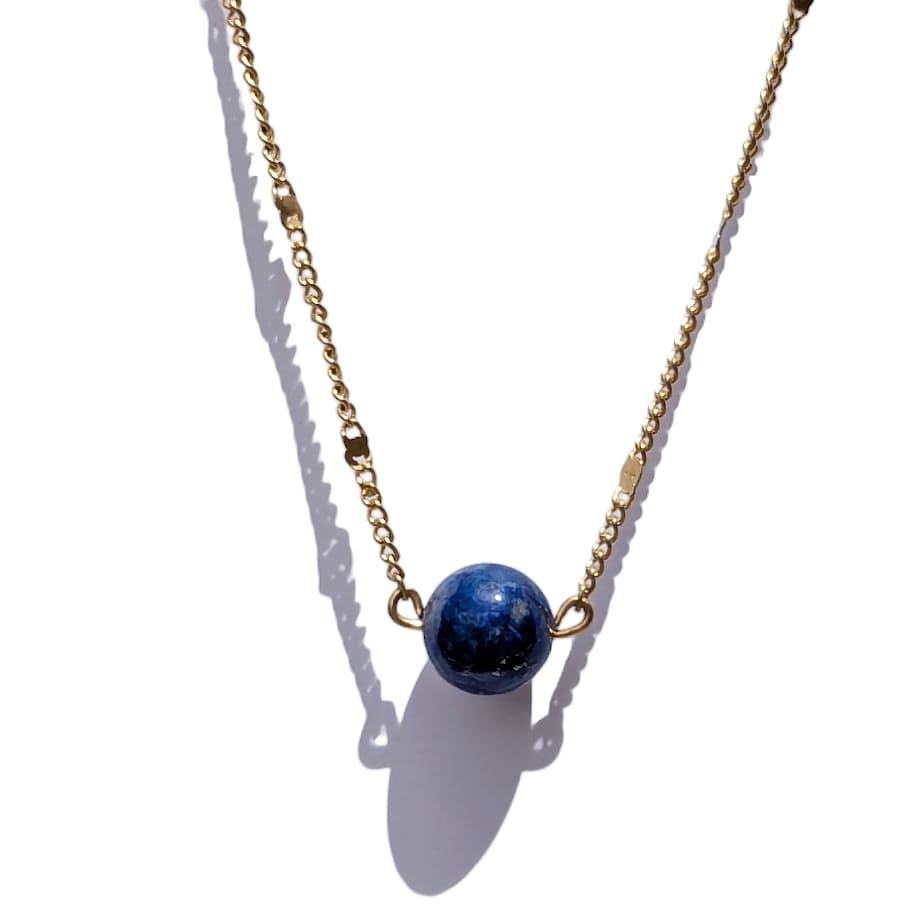 Collier ras de cou pierre Lapis-Lazuli