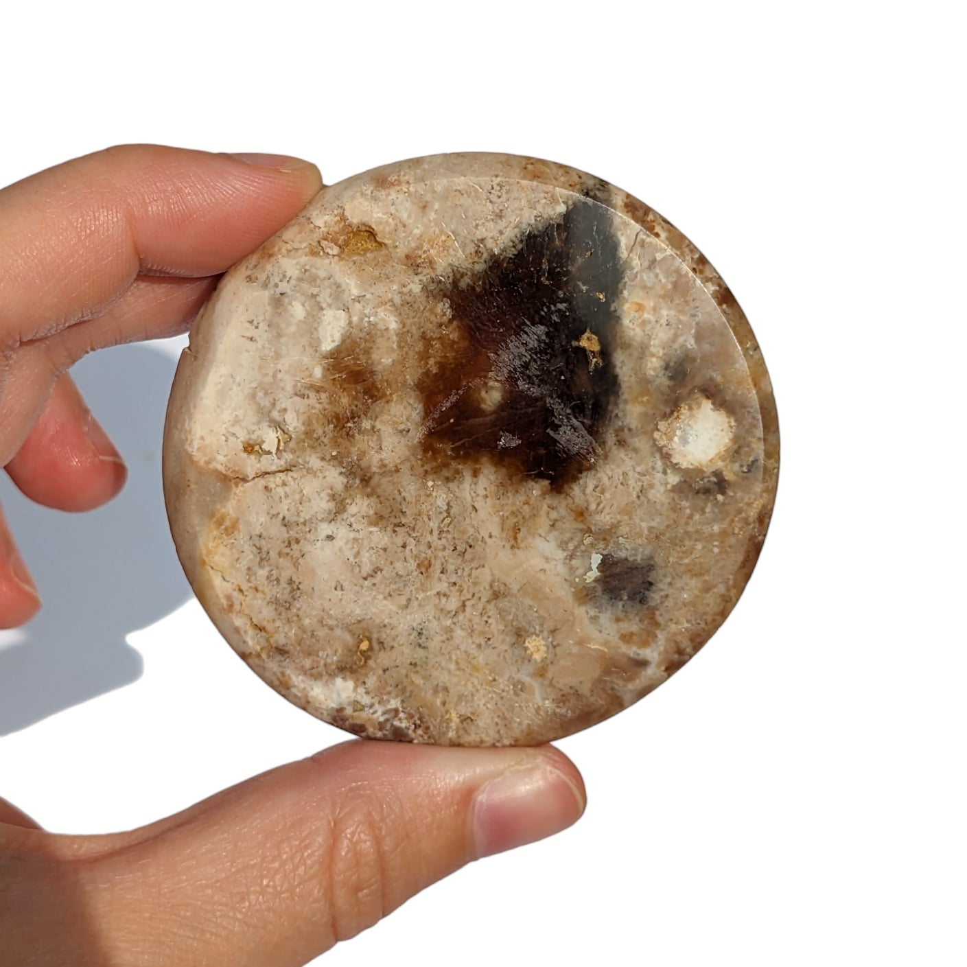 demi sphere pierre opale noire