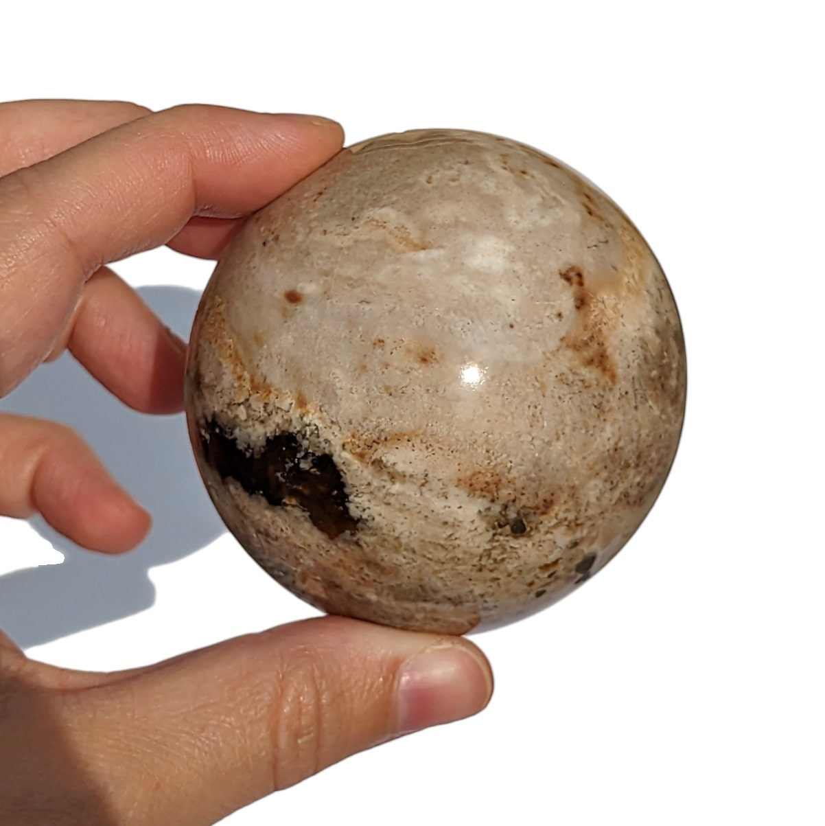 demi sphere opale noire